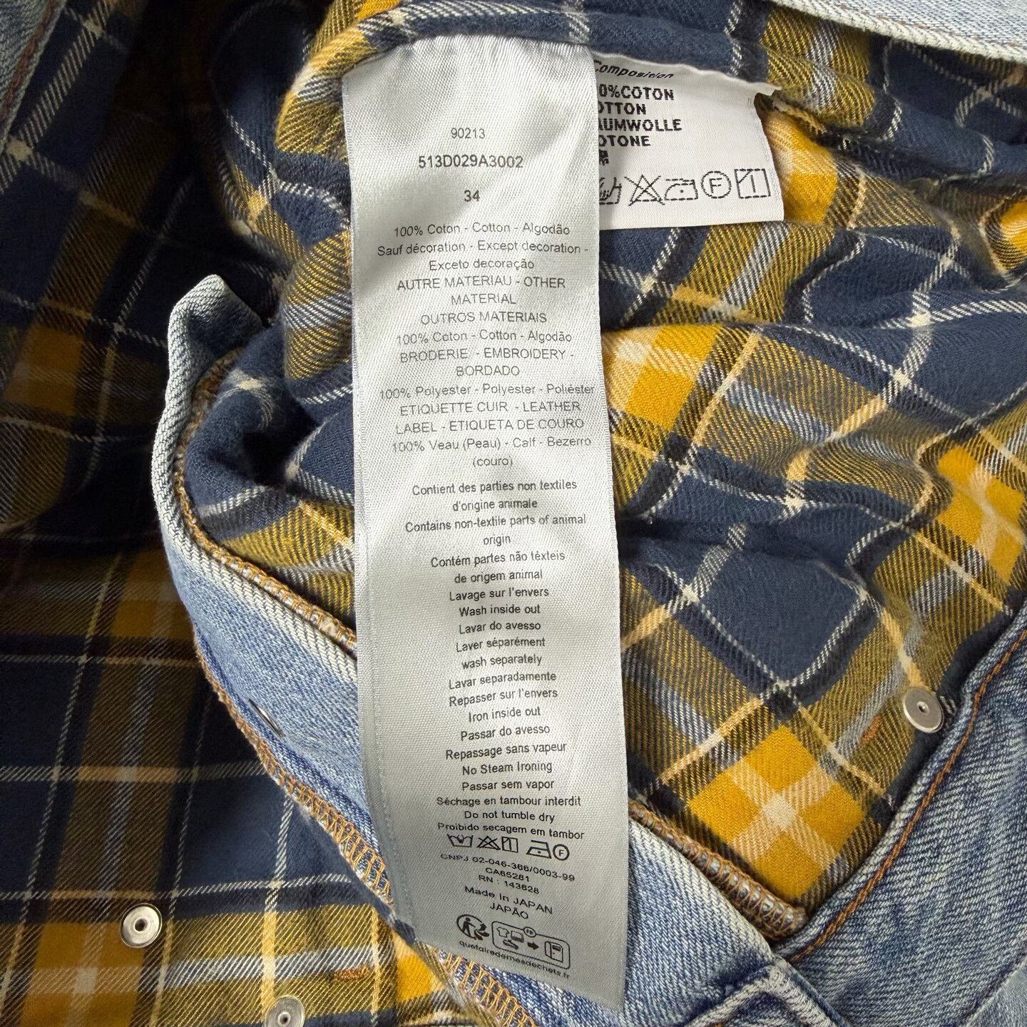 Dior dior new blue cotton straight-leg jeans Size US 34 / EU 50 - 6 Thumbnail