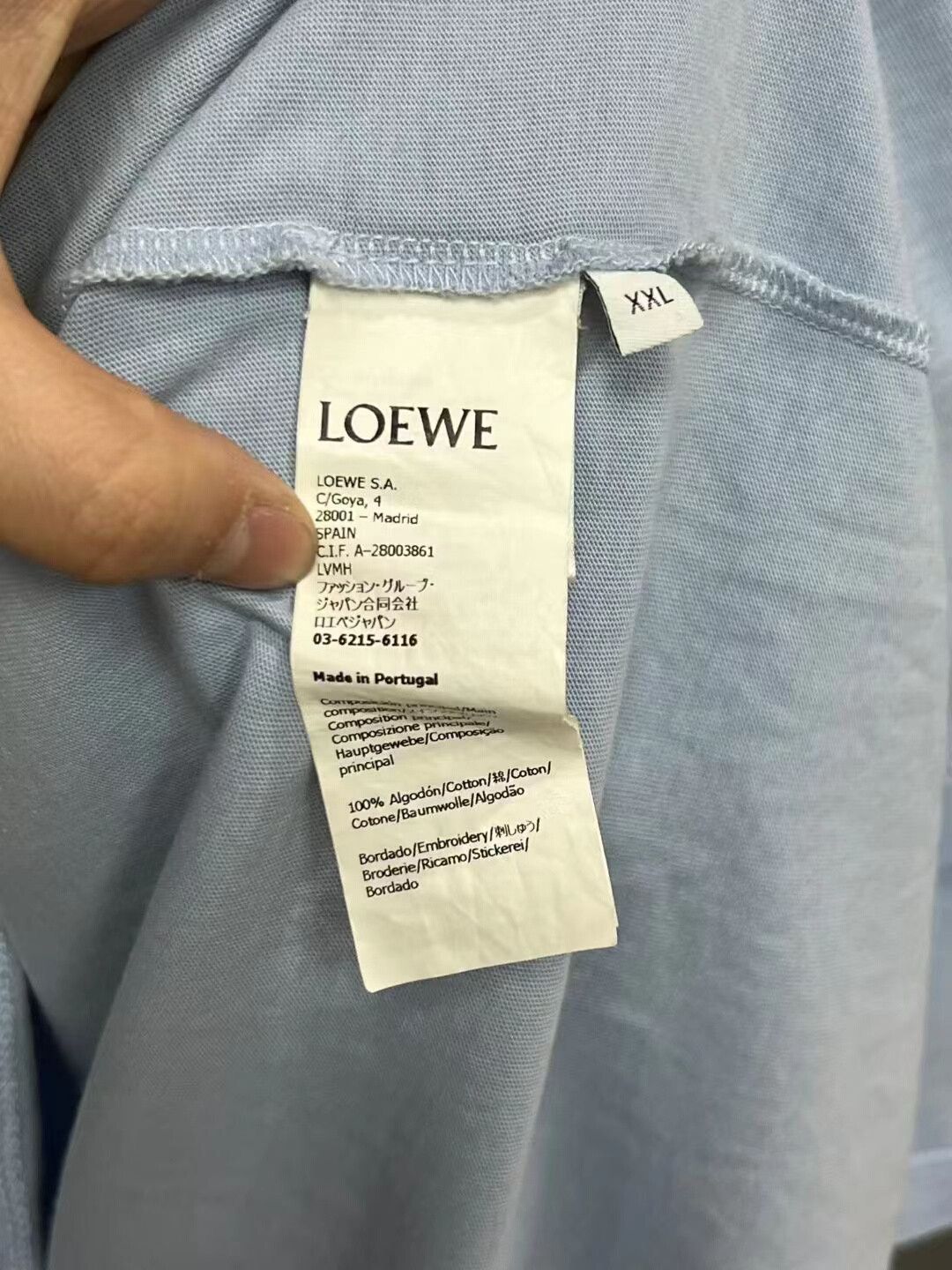 Loewe Loewe Logo Short Sleeve T-Shirt XXL Size US XXL / EU 58 / 5 - 3 Thumbnail