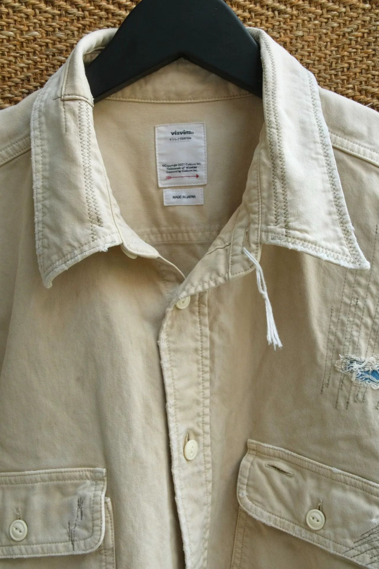 Visvim visvim grand crash distressed shirt Size US M / EU 48-50 / 2 - 5 Thumbnail