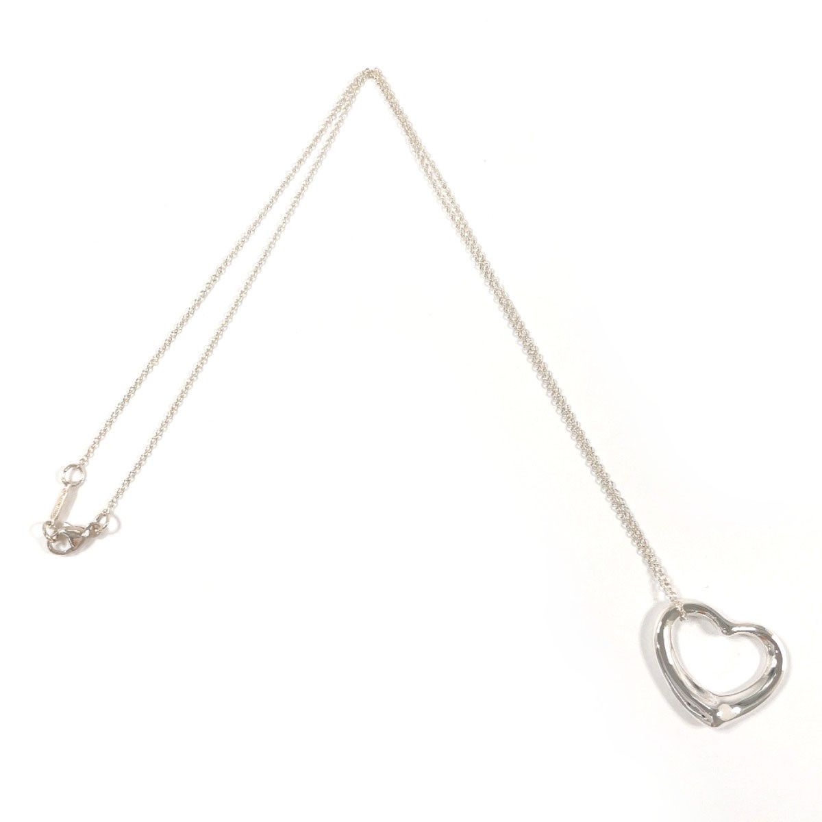 Tiffany & Co. Tiffany & Co. Open Heart Elsa Peretti Silver 925 Necklace Metal Necklace DUTY FREE for USA