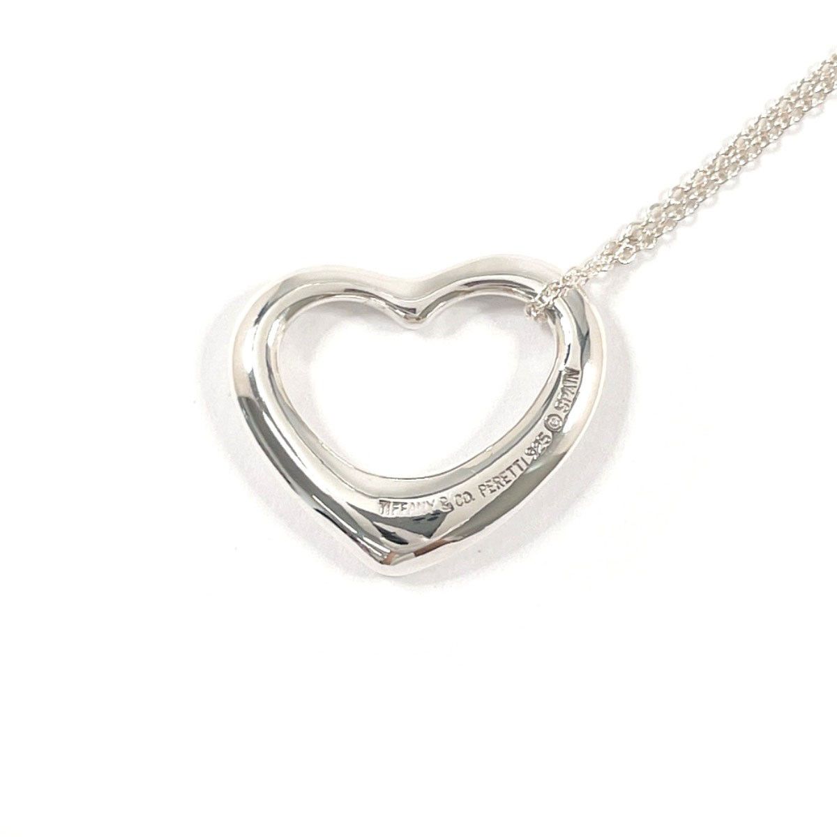 Tiffany & Co. Tiffany & Co. Open Heart Elsa Peretti Silver 925 Necklace Metal Necklace DUTY FREE for USA