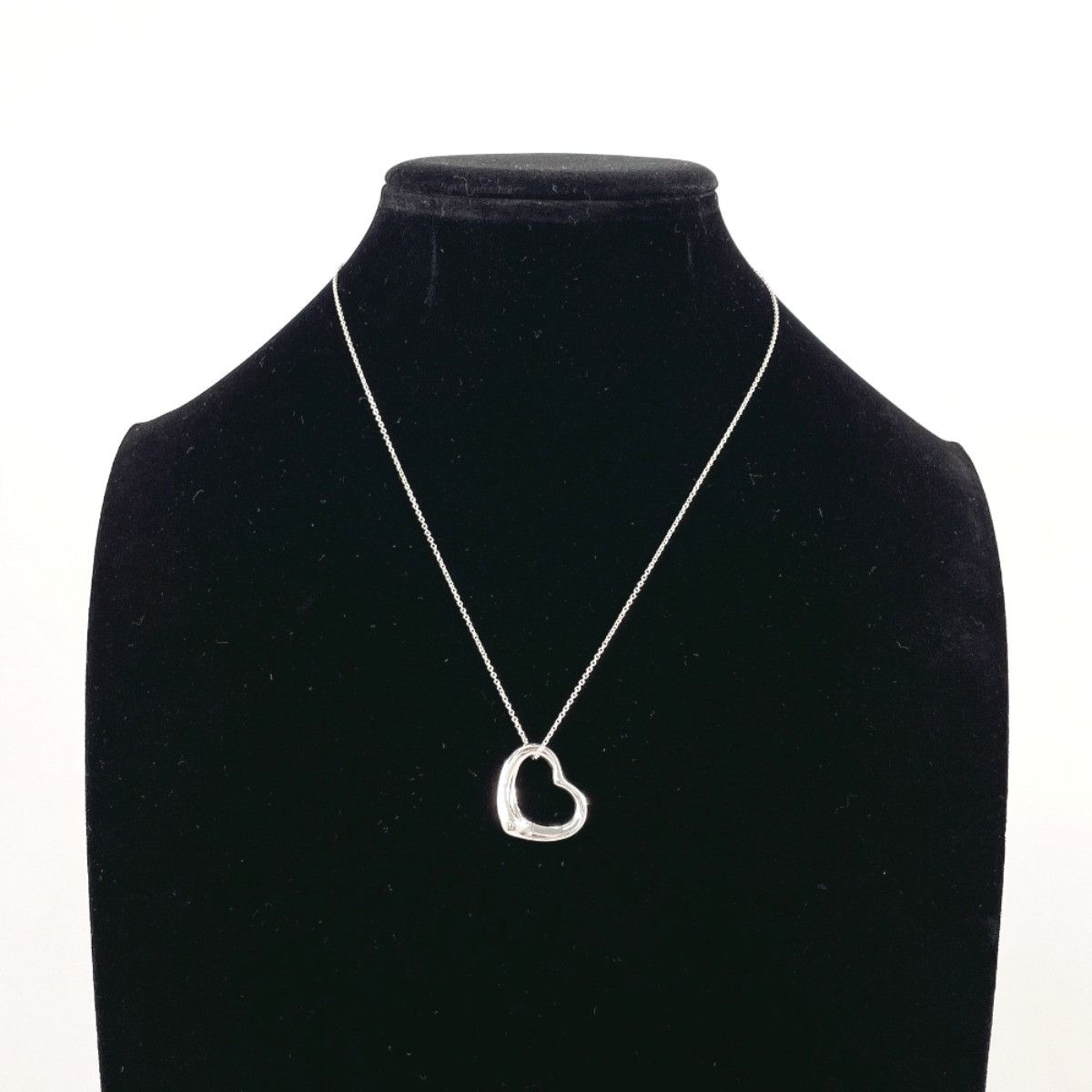Tiffany & Co. Tiffany & Co. Open Heart Elsa Peretti Silver 925 Necklace Metal Necklace DUTY FREE for USA