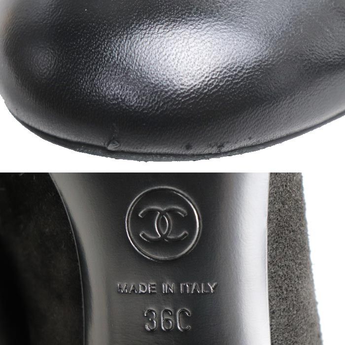 Chanel Chanel Chanel Ankle Boots Suede Leather Boots Leather Shoes G39406 Y56130 943005 DUTY FREE for USA Size ONE SIZE - 8 Thumbnail