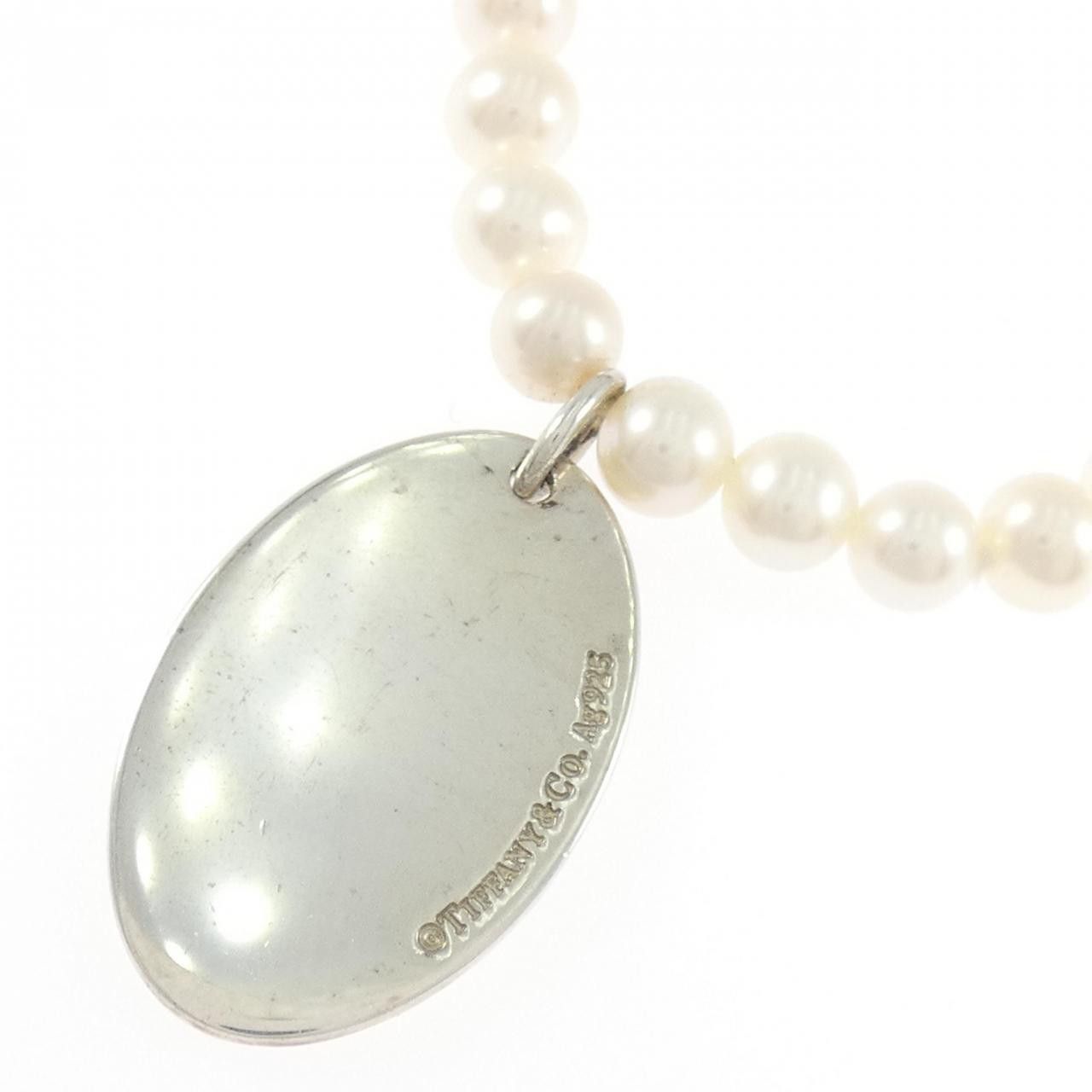 Tiffany & Co. Tiffany & Co. Tiffany & Co. Oval Tag 925 Silver Freshwater Pearl Necklace Precious Metal Necklace DUTY FREE for USA Size ONE SIZE - 4 Thumbnail