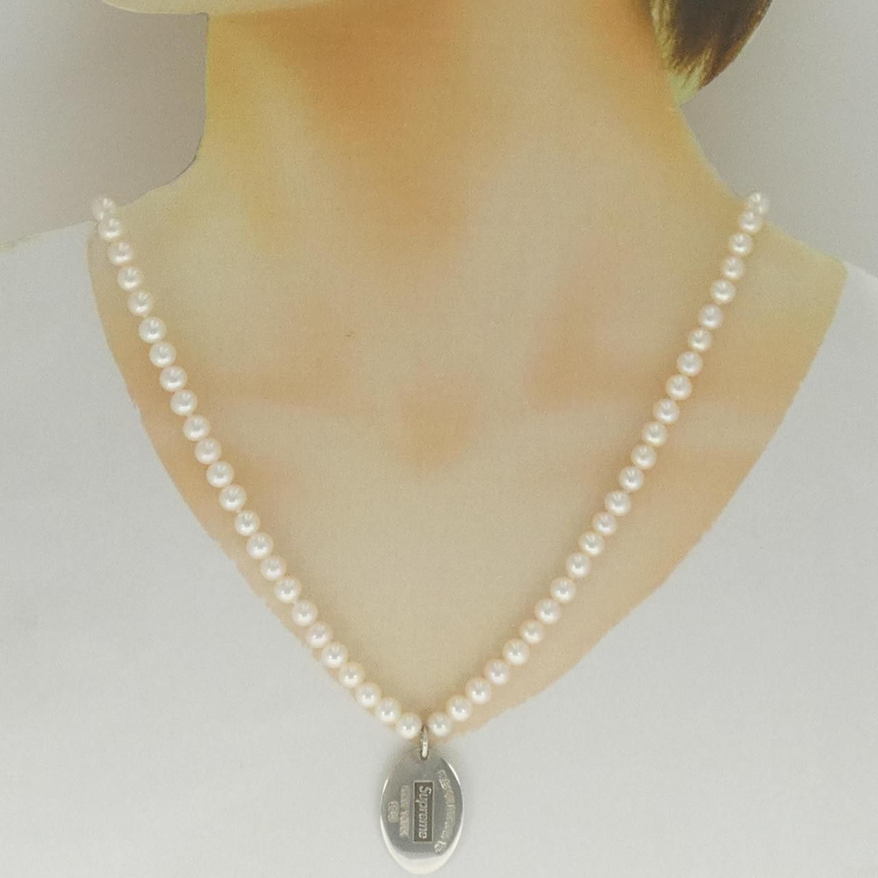 Tiffany & Co. Tiffany & Co. Tiffany & Co. Oval Tag 925 Silver Freshwater Pearl Necklace Precious Metal Necklace DUTY FREE for USA Size ONE SIZE - 6 Thumbnail