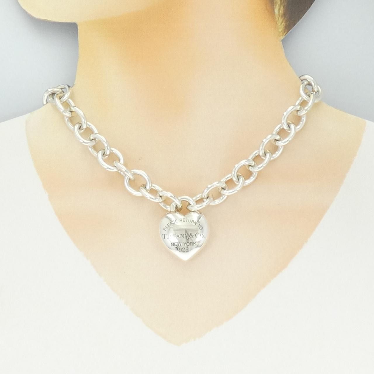 Tiffany & Co. Tiffany & Co. Tiffany Full Heart Toggle 925 Silver Necklace Precious Metal Necklace DUTY FREE for USA Size ONE SIZE - 6 Thumbnail