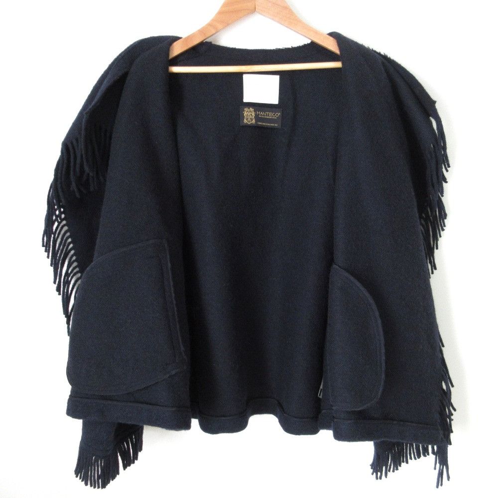 Other Other Plage MANTECO FRINGED Wool Coat Textile Outerwear 23020922801040 DUTY FREE for USA Size ONE SIZE - 4 Thumbnail