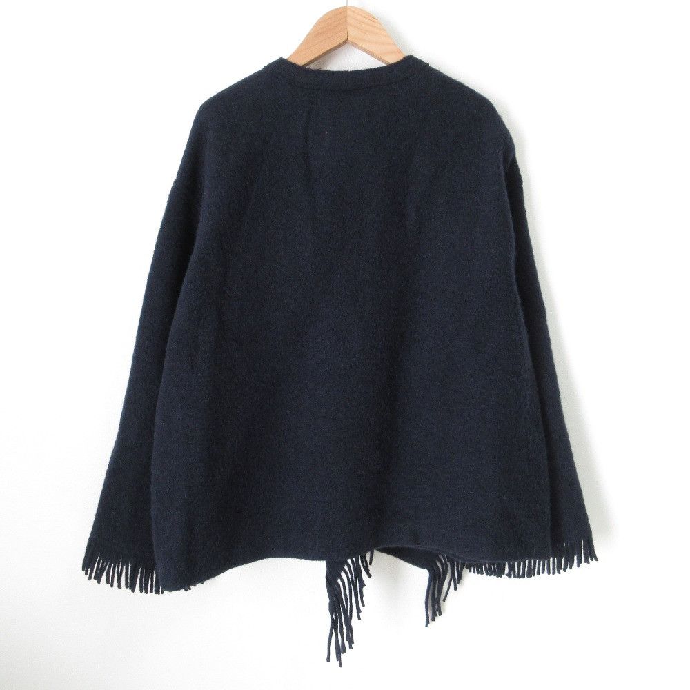 Other Other Plage MANTECO FRINGED Wool Coat Textile Outerwear 23020922801040 DUTY FREE for USA Size ONE SIZE - 2 Thumbnail