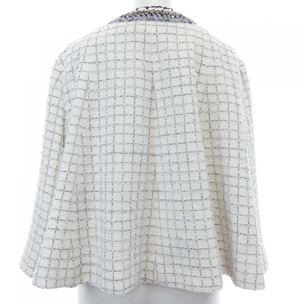 Chanel Chanel LOOK4 Collarless Jacket Textile Outerwear P79364V71556 DUTY FREE for USA