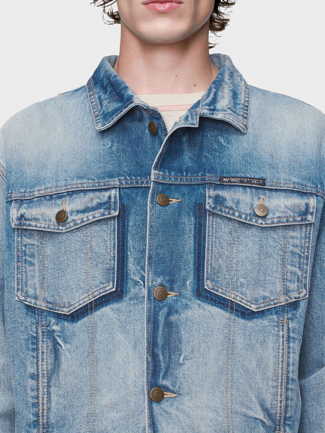 Maison Margiela Maison Margiela Jacket Men Denim Size US XL / EU 56 / 4 - 4 Thumbnail