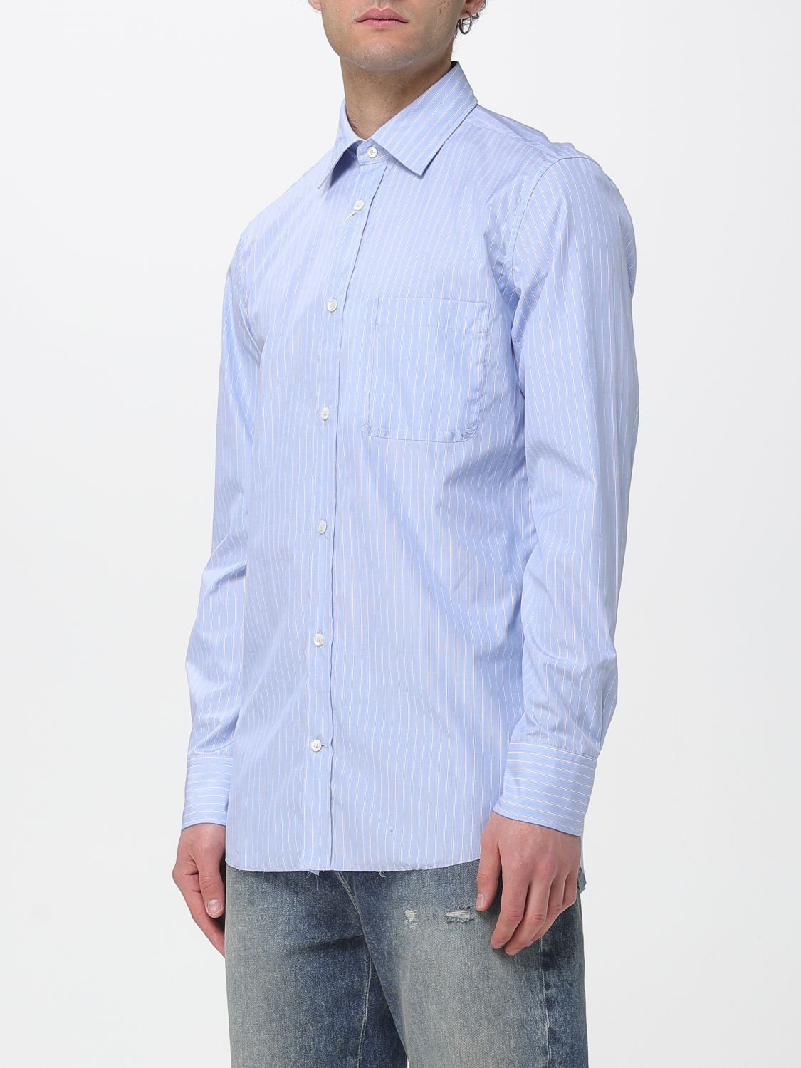 Maison Margiela Maison Margiela Shirt Men Blue Size US XL / EU 56 / 4 - 4 Thumbnail