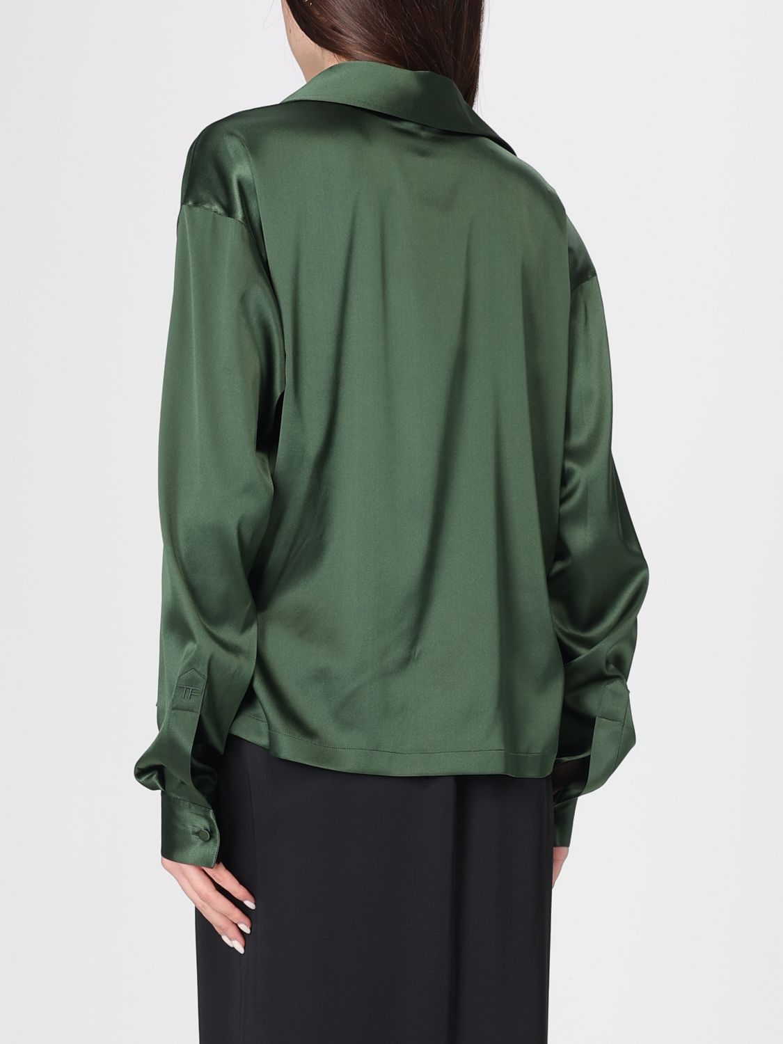 Tom Ford Tom Ford Shirt Woman Moss Green Size M / US 6-8 / IT 42-44 - 3 Thumbnail