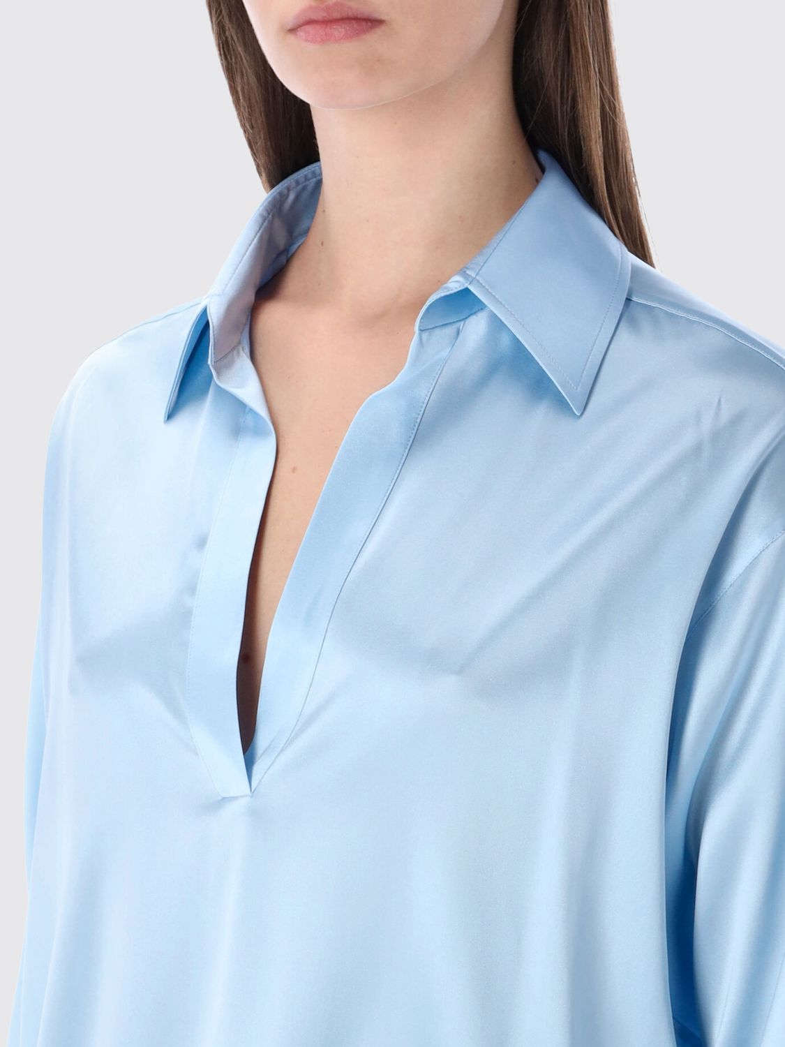 Tom Ford Tom Ford Shirt Woman Sky Blue Size S / US 4 / IT 40 - 3 Thumbnail
