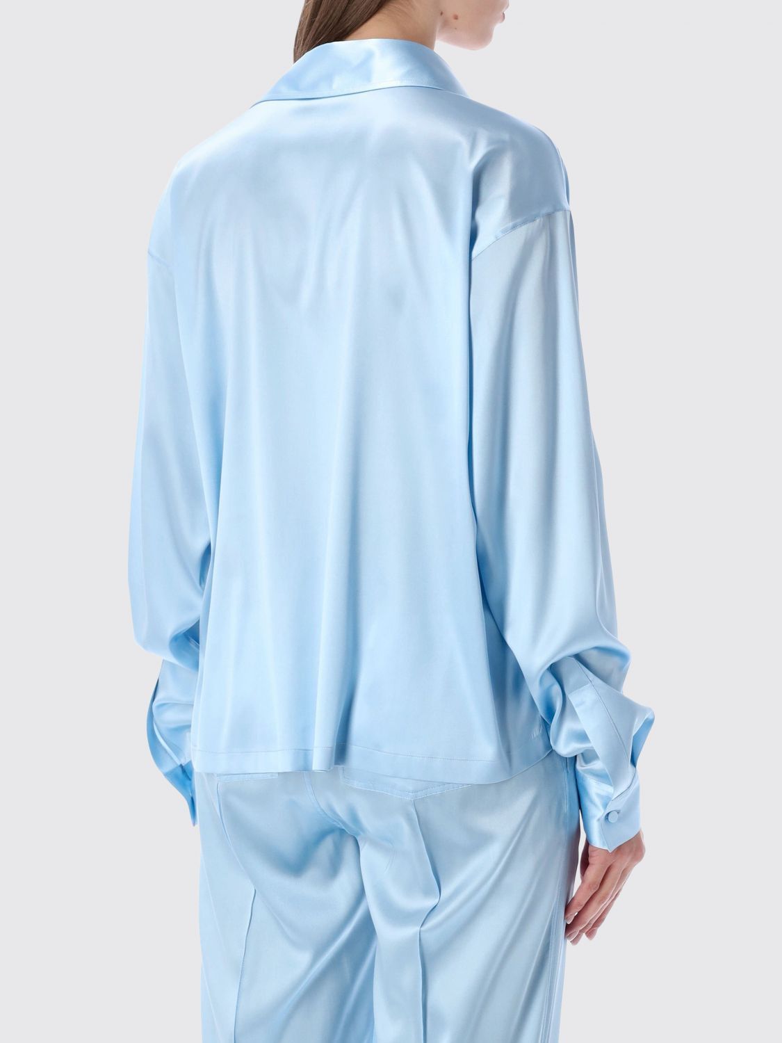 Tom Ford Tom Ford Shirt Woman Sky Blue Size S / US 4 / IT 40 - 2 Thumbnail