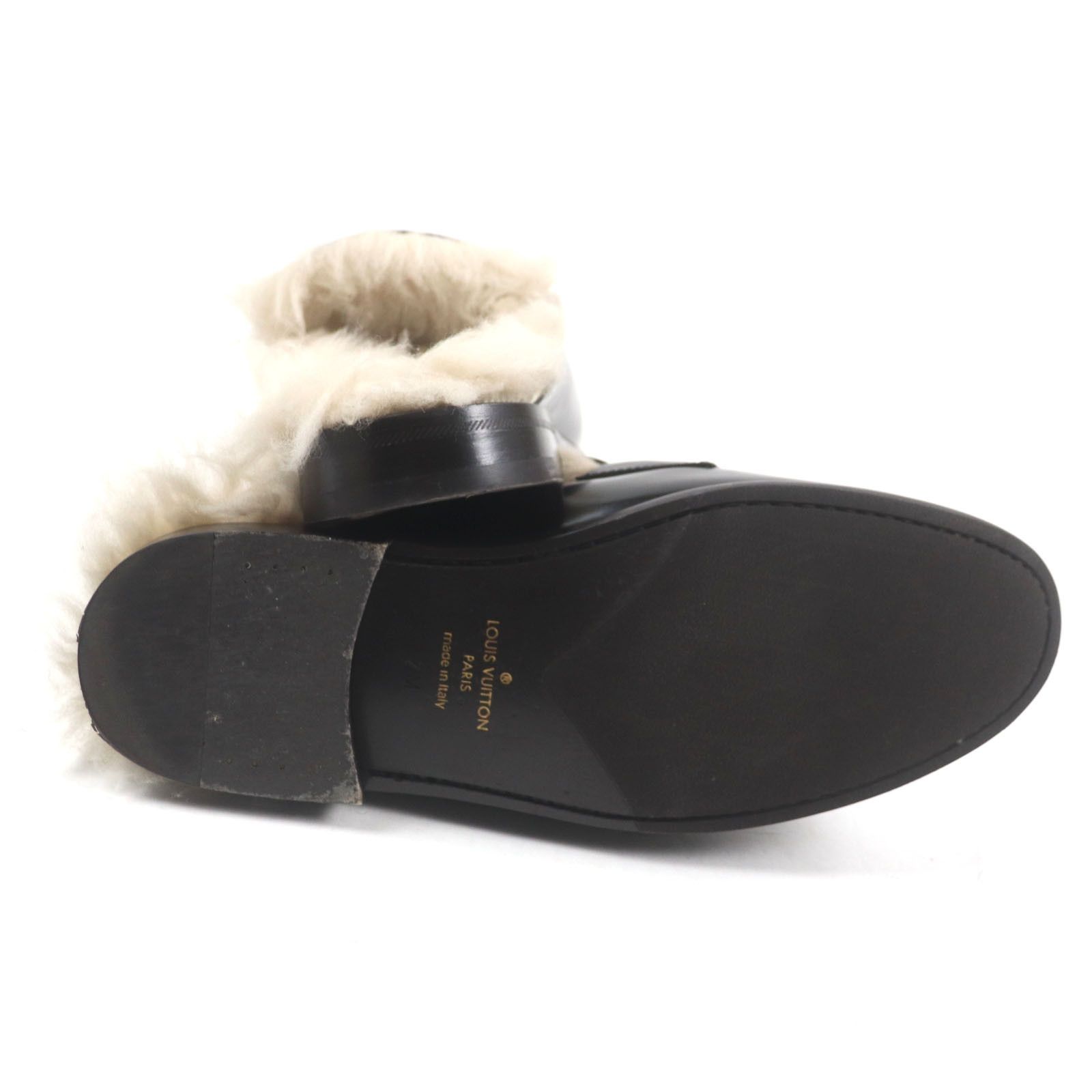 Louis Vuitton Louis Vuitton Louis Vuitton LV Logo Monogram Leather Mules Textile Shoes DUTY FREE for USA Size ONE SIZE - 5 Thumbnail