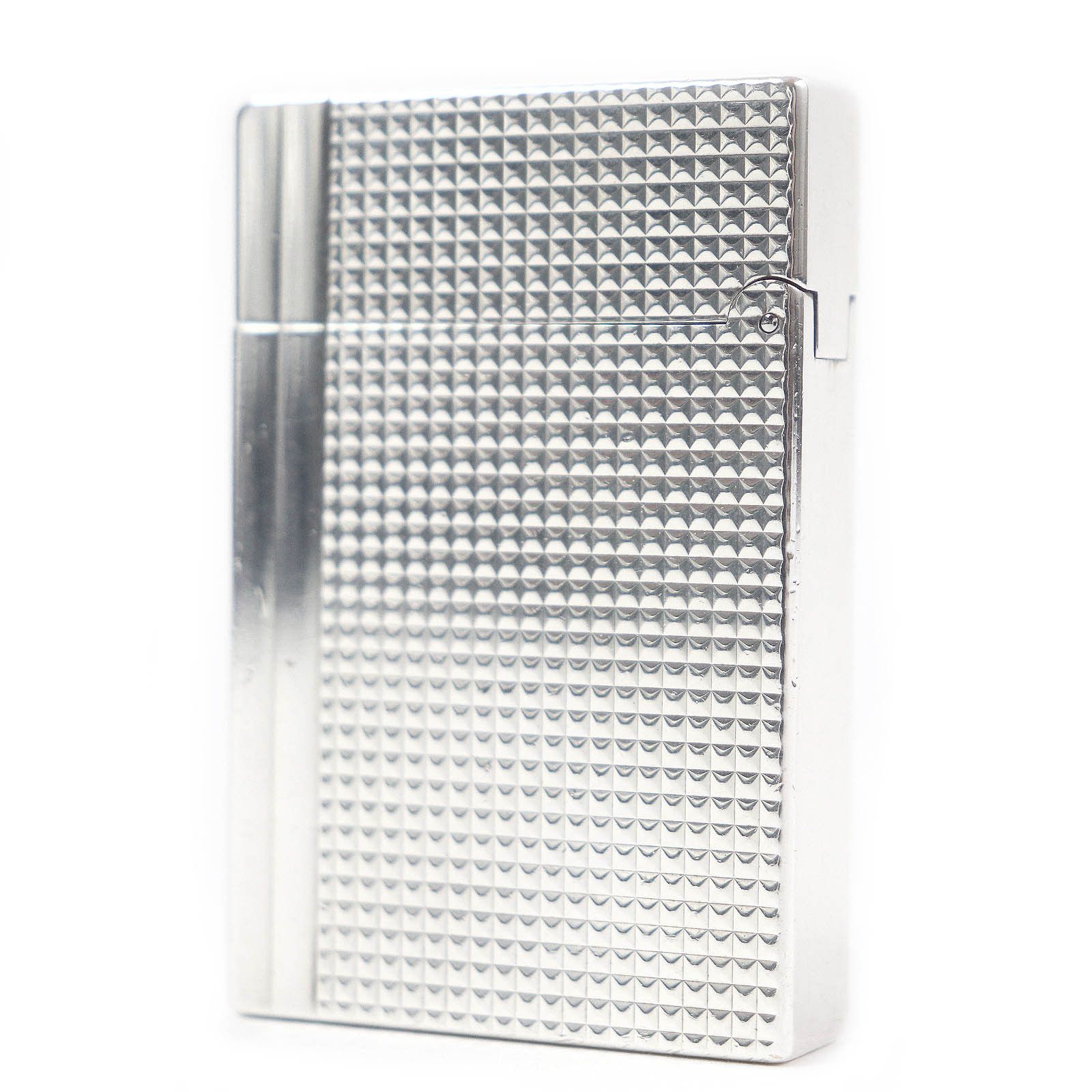 Other Other Dupont Gatsby Diamond Head Silver Lighter Precious Metal Lighter DUTY FREE for USA Size ONE SIZE - 2 Thumbnail