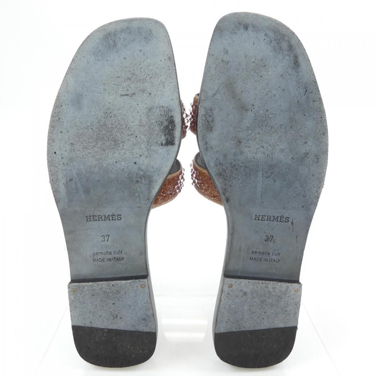 Hermes Hermes Hermes Oran37 Crystal Sandals Glass / Ceramic Shoes DUTY FREE for USA Size ONE SIZE - 4 Thumbnail