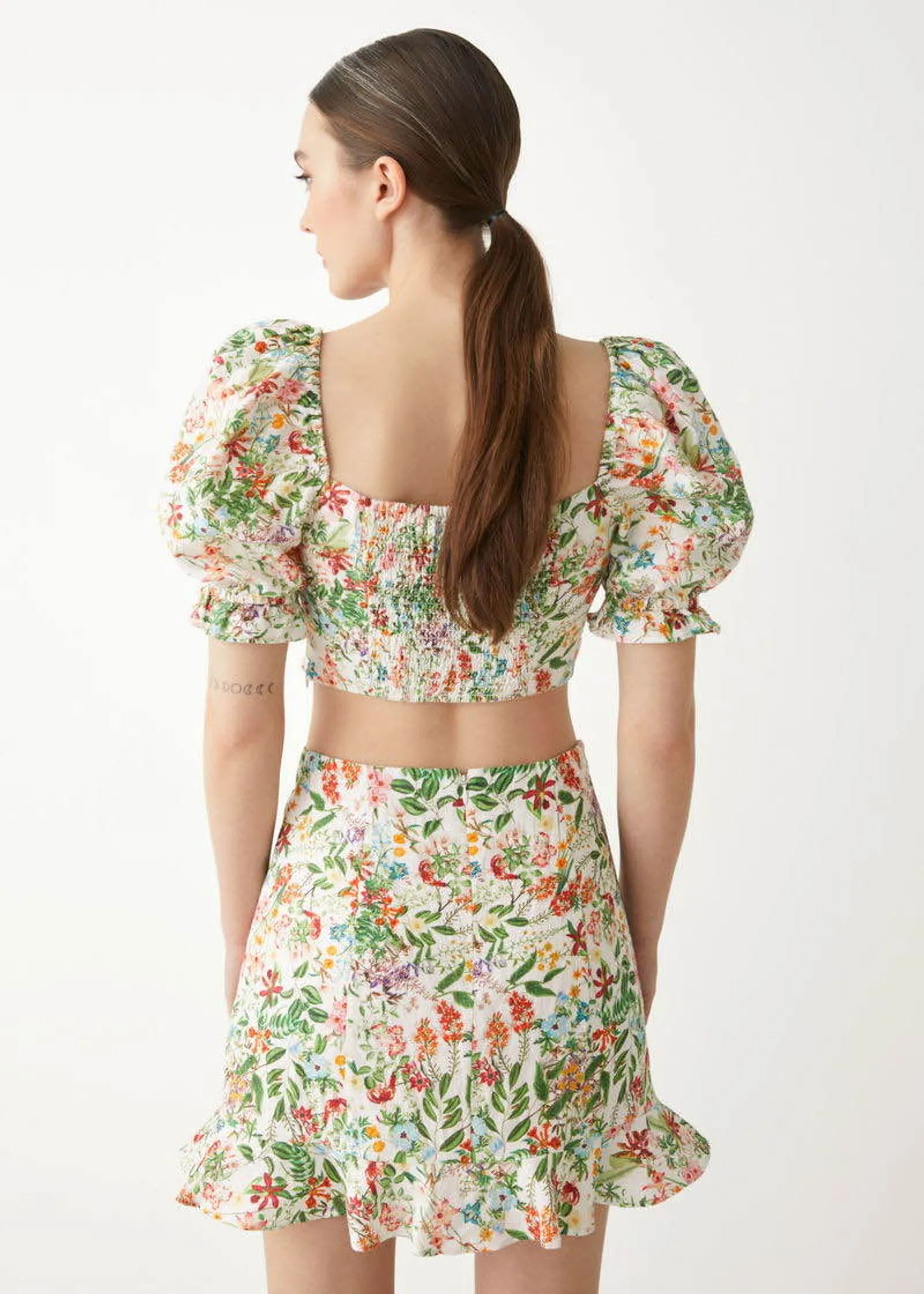 & Other Stories & Other Stories Flounced Linen Mini Skirt and top Dress Size S / US 4 / IT 40 - 4 Thumbnail