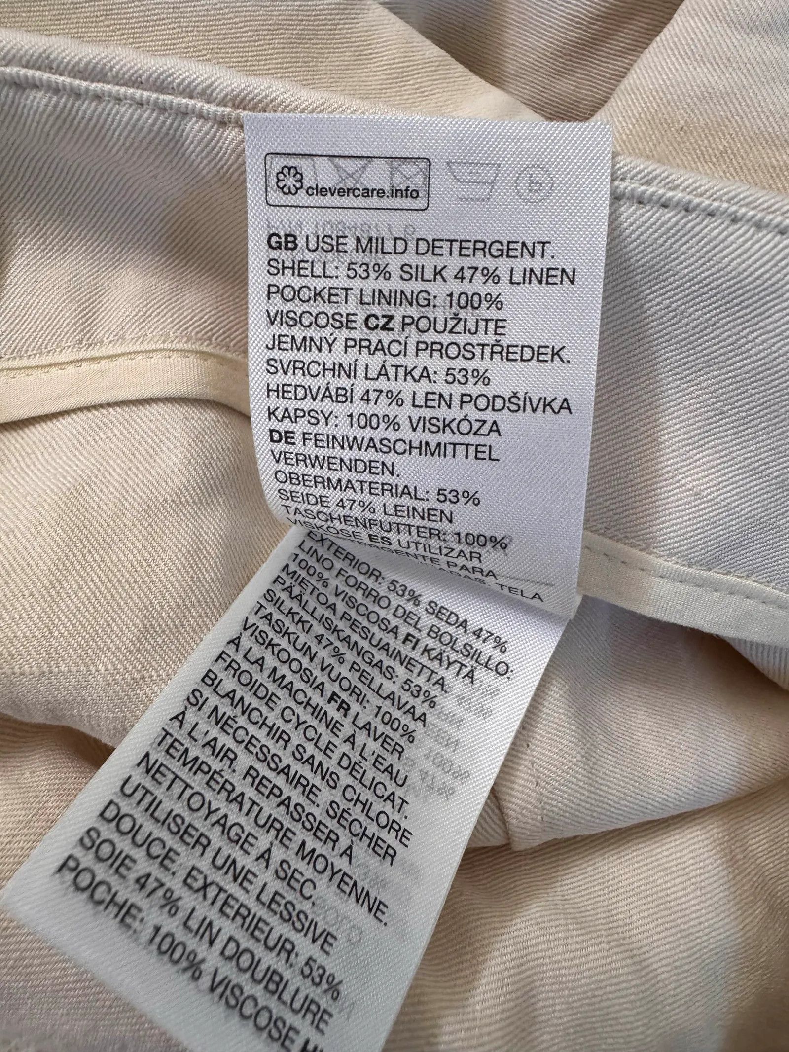 & Other Stories & Other Stories Beige white pants Pants Size 27" / US 4 / IT 40 - 3 Thumbnail
