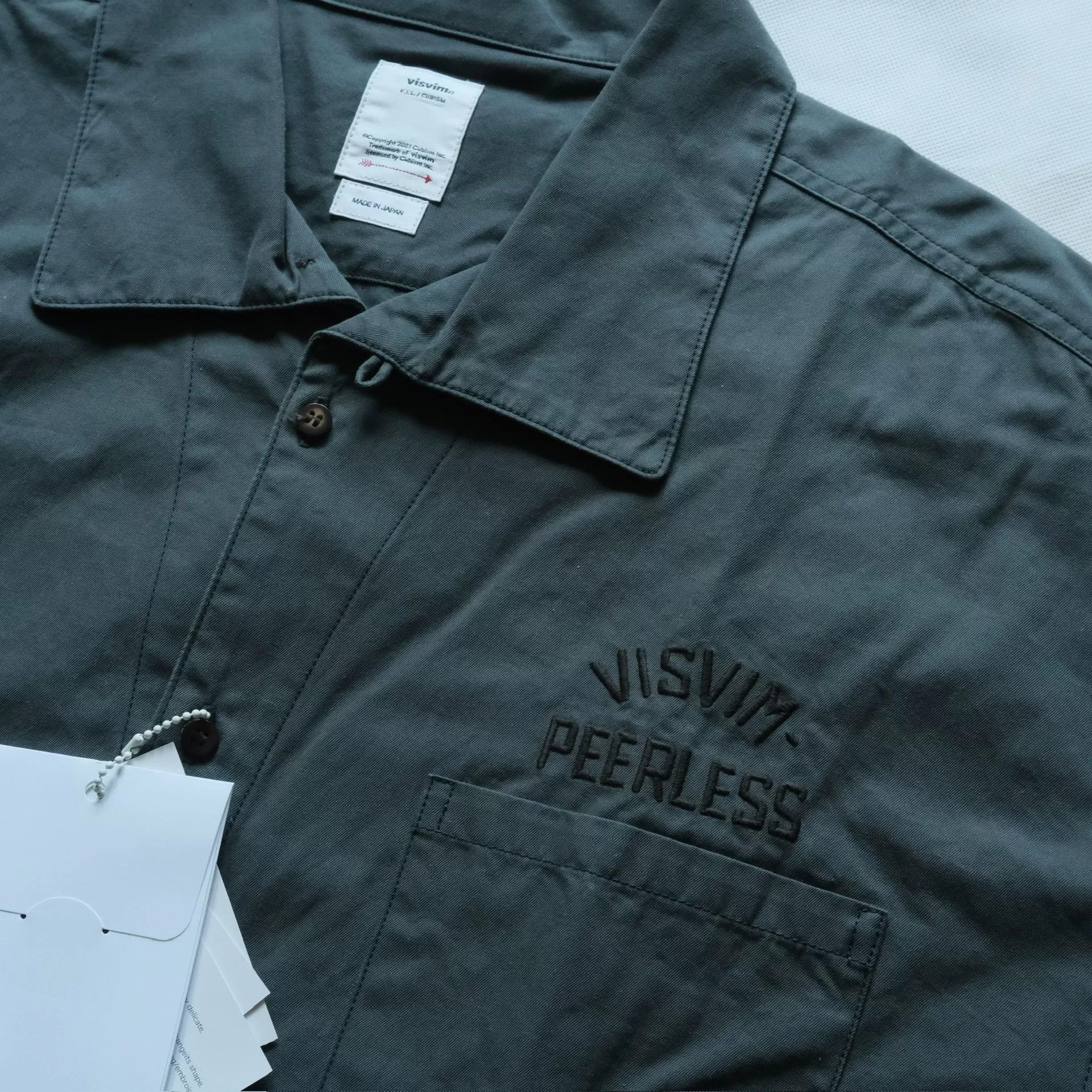 Visvim visvim peerless long sleeve shirt in gray Size US L / EU 52-54 / 3 - 5 Thumbnail