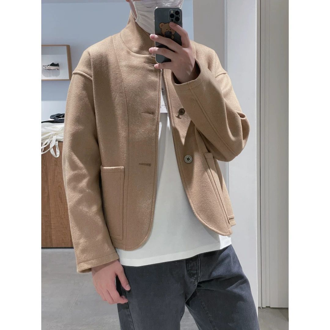 BEAUTY&YOUTH melton wool short collar jacket Size US M / EU 48-50 / 2 - 5 Thumbnail