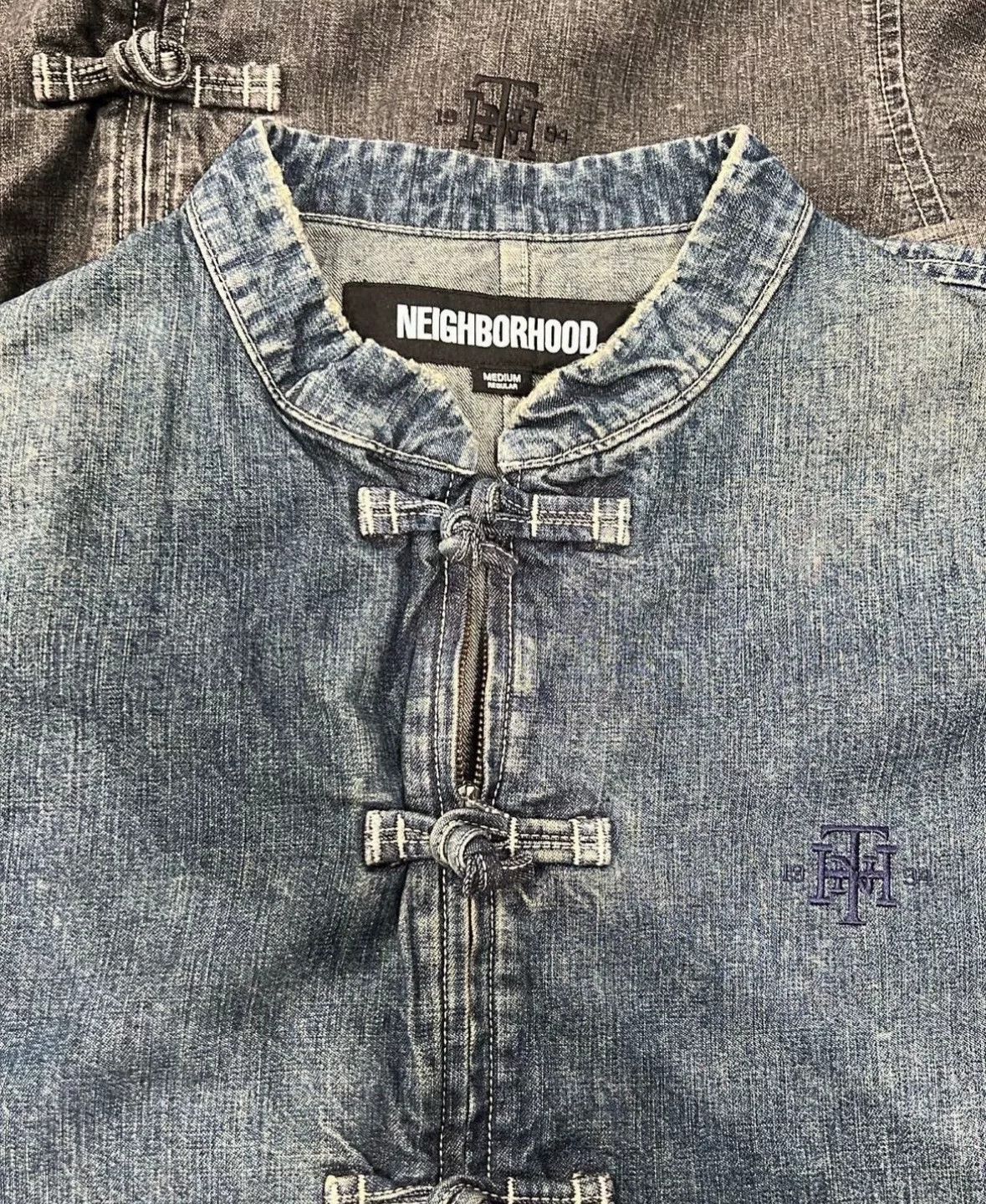 Neighborhood neighborhood washed denim jacket with pockets Size US M / EU 48-50 / 2 - 3 Thumbnail