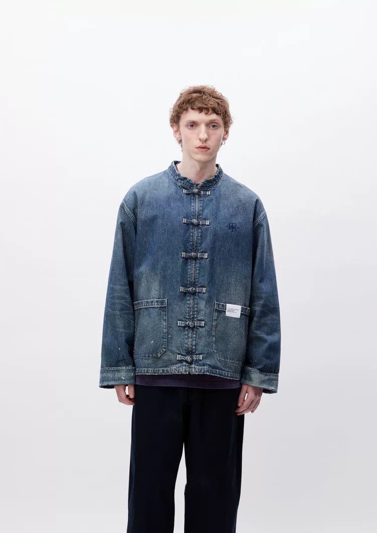 Neighborhood neighborhood washed denim jacket with pockets Size US M / EU 48-50 / 2 - 4 Thumbnail