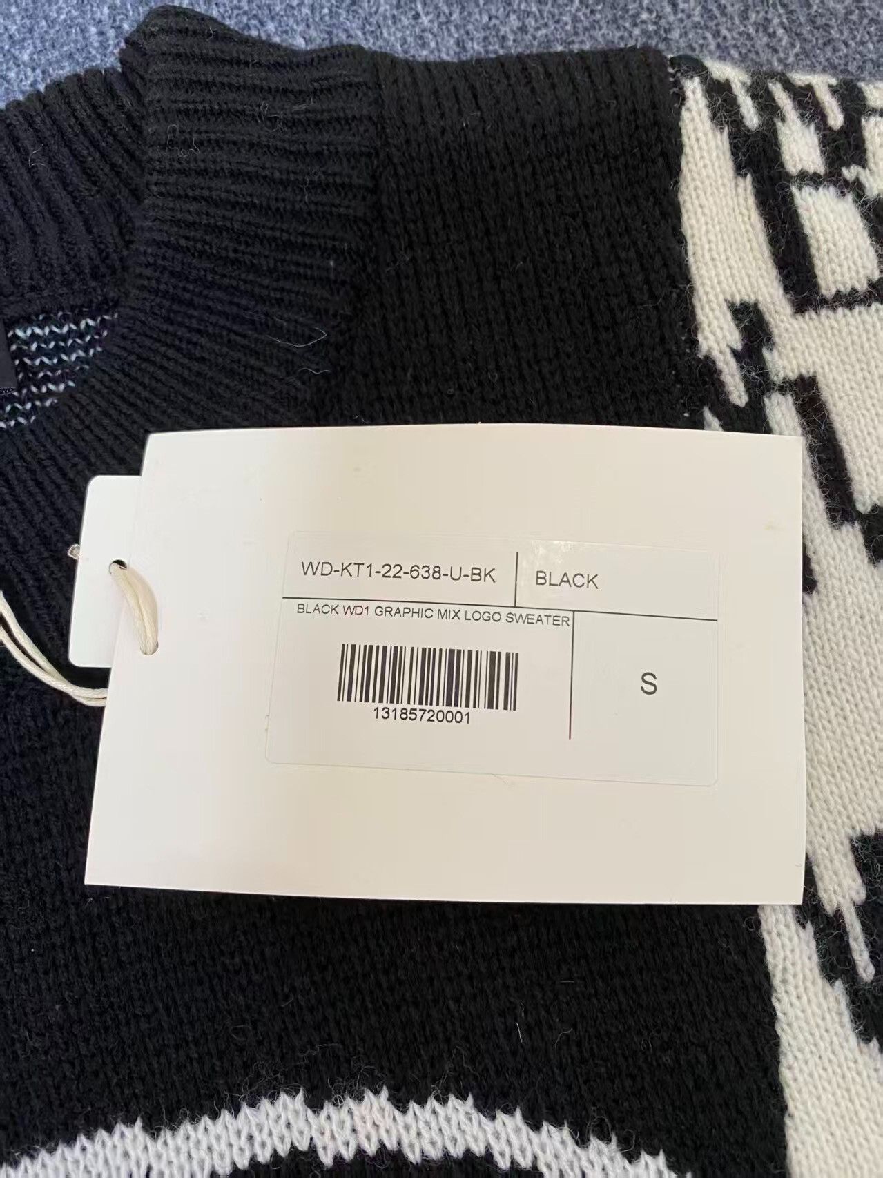 WE11DONE unique irregular wool sweater with tag Size US S / EU 44-46 / 1 - 4 Thumbnail