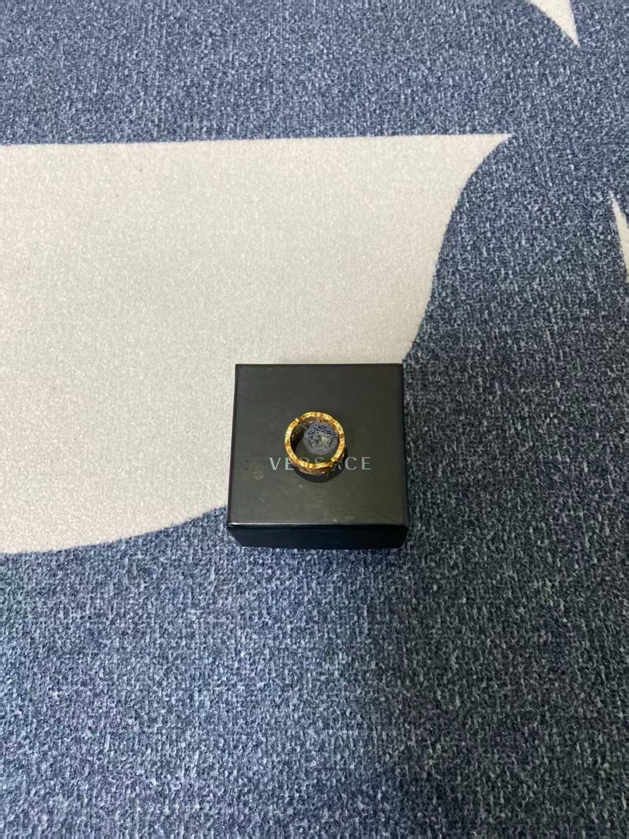Versace versace gold letter decorative ring size 11 Size ONE SIZE - 3 Thumbnail
