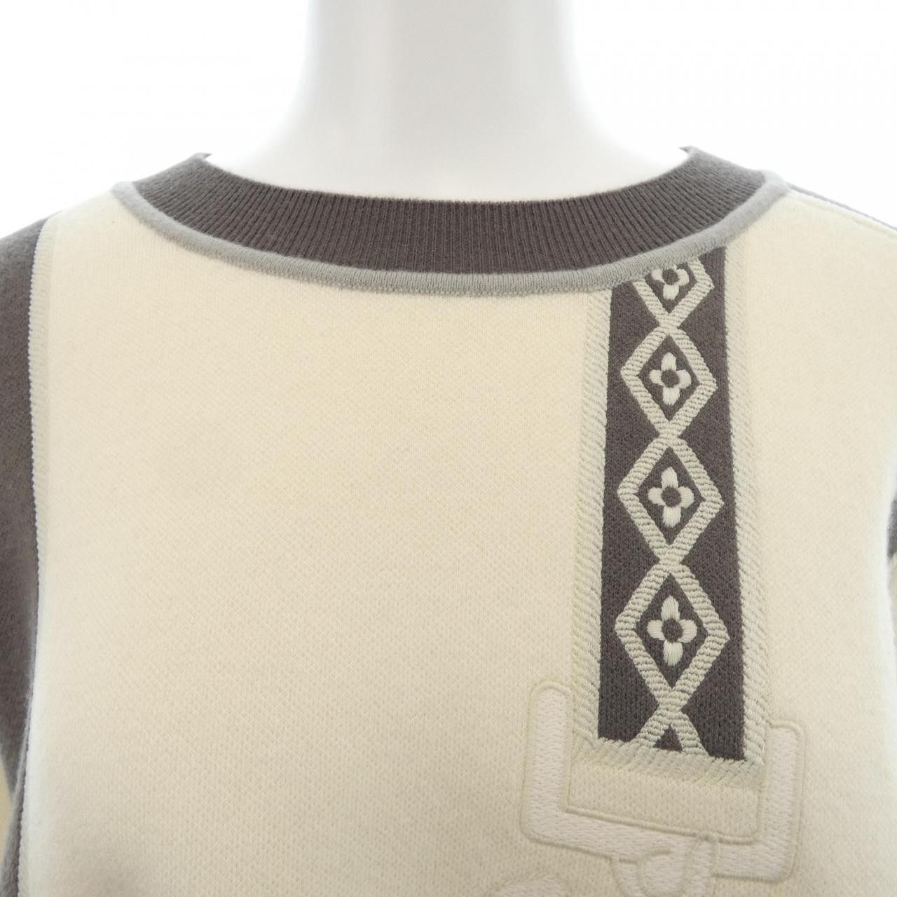 Hermes Hermes Hermes ETRIERS STIRRS42 Cashmere Knitwear Textile Tops DUTY FREE for USA Size ONE SIZE - 5 Thumbnail