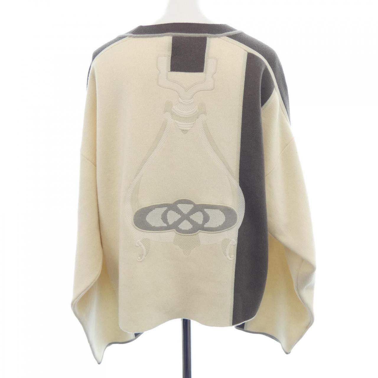 Hermes Hermes Hermes ETRIERS STIRRS42 Cashmere Knitwear Textile Tops DUTY FREE for USA Size ONE SIZE - 2 Thumbnail