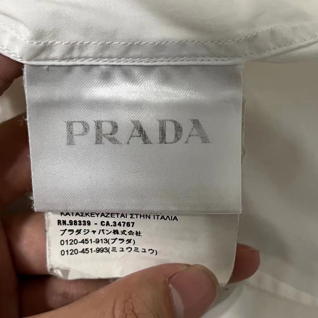 Prada prada triangle shirt in excellent condition Size US M / EU 48-50 / 2 - 3 Thumbnail