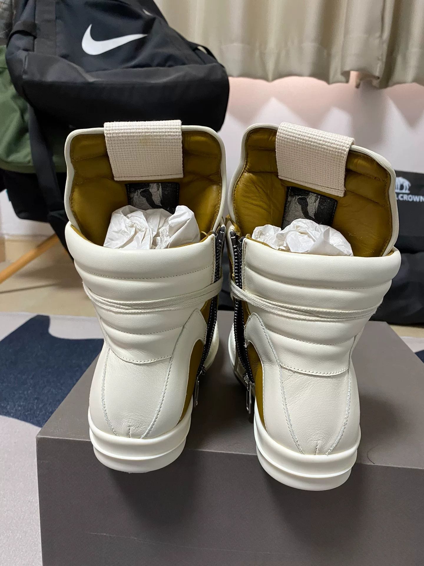 Rick Owens rick owens yellow high-top sneakers Size US 7.5 / EU 40-41 - 3 Thumbnail