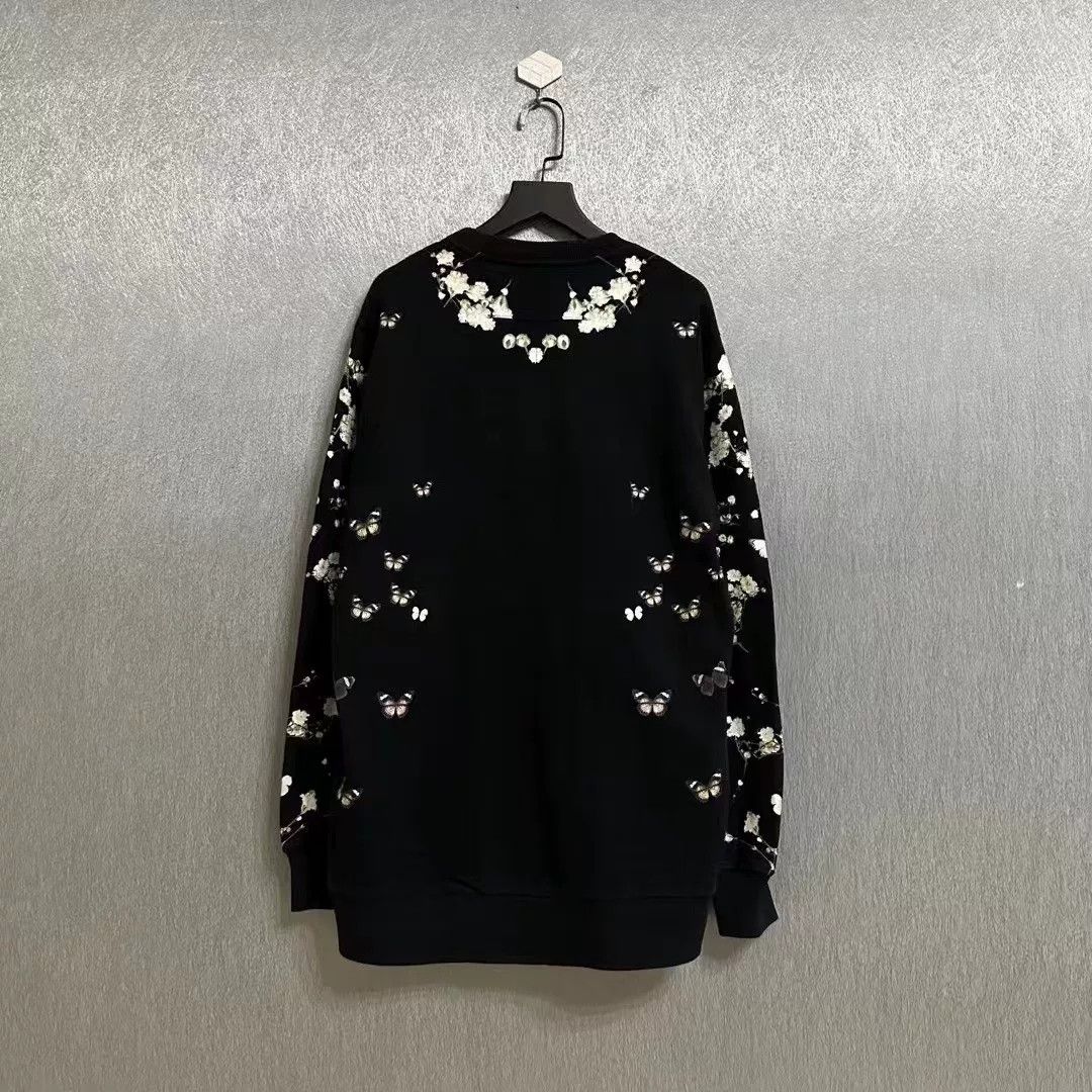 Givenchy givenchy floral print black sweatshirt Size XS / US 0-2 / IT 36-38 - 2 Thumbnail