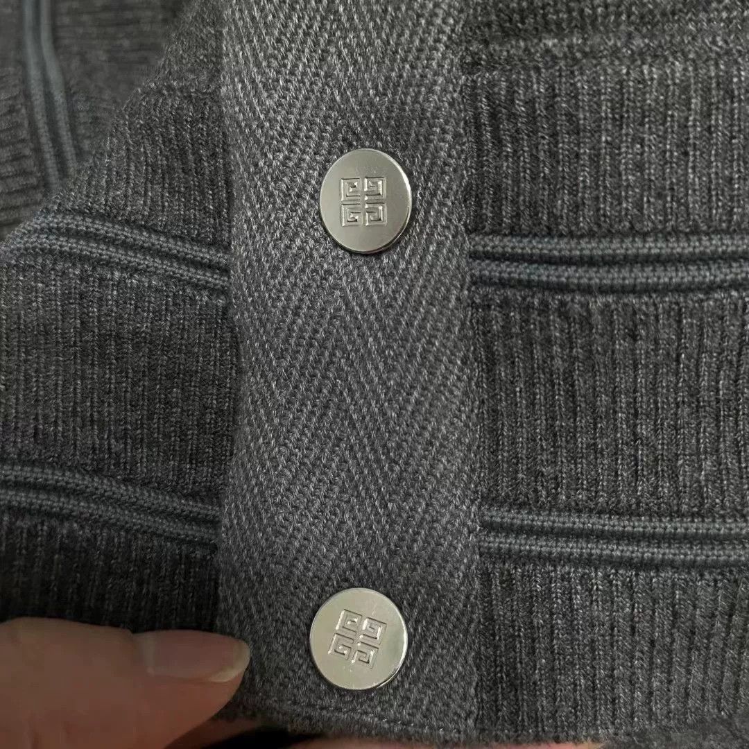 Givenchy givenchy wool baseball jacket in gray Size US XL / EU 56 / 4 - 5 Thumbnail