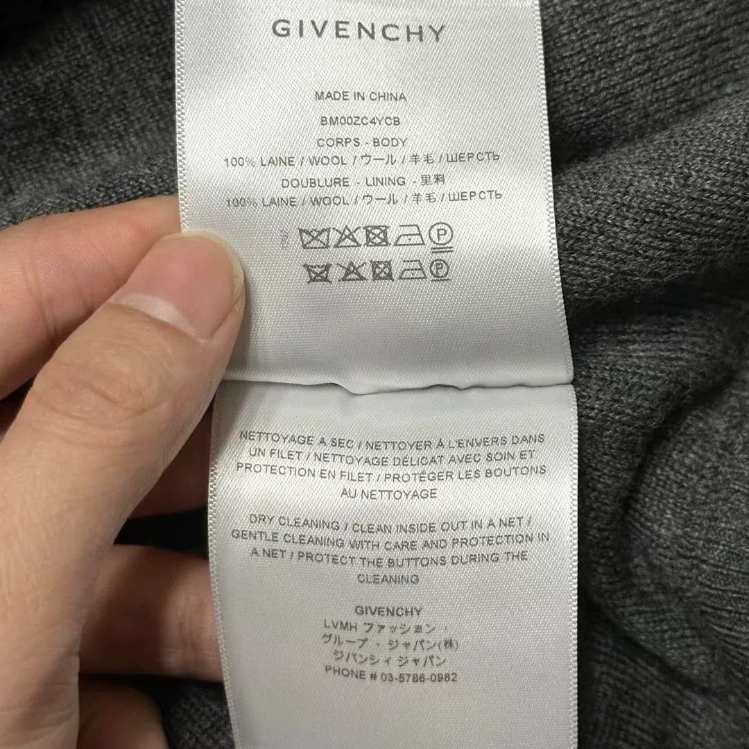 Givenchy givenchy wool baseball jacket in gray Size US XL / EU 56 / 4 - 4 Thumbnail