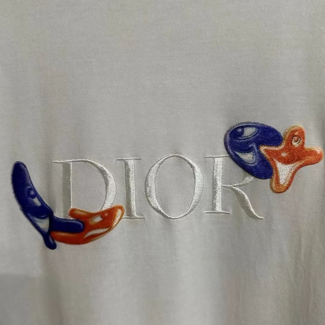 Dior dior short sleeve embroidered t-shirt Size US M / EU 48-50 / 2 - 2 Thumbnail