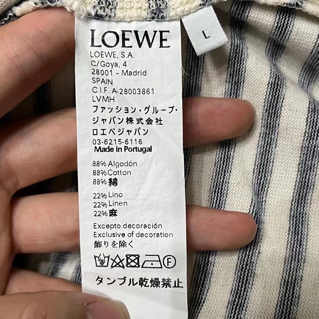 Loewe Loewe Embroidered Logo Knit Short Sleeve Shirt Size US L / EU 52-54 / 3 - 3 Thumbnail
