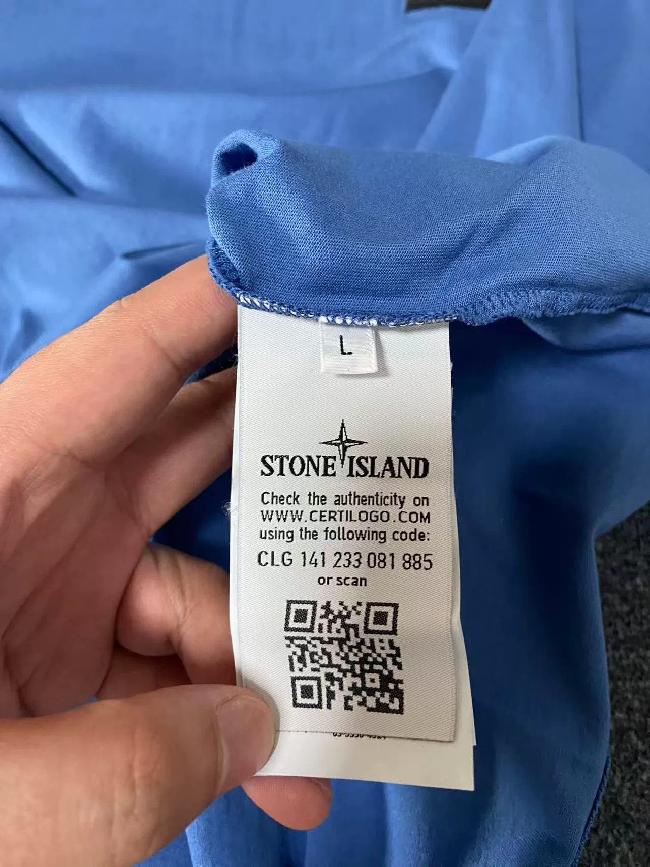 Stone Island stone island logo loose short sleeve shirt Size US L / EU 52-54 / 3 - 5 Thumbnail