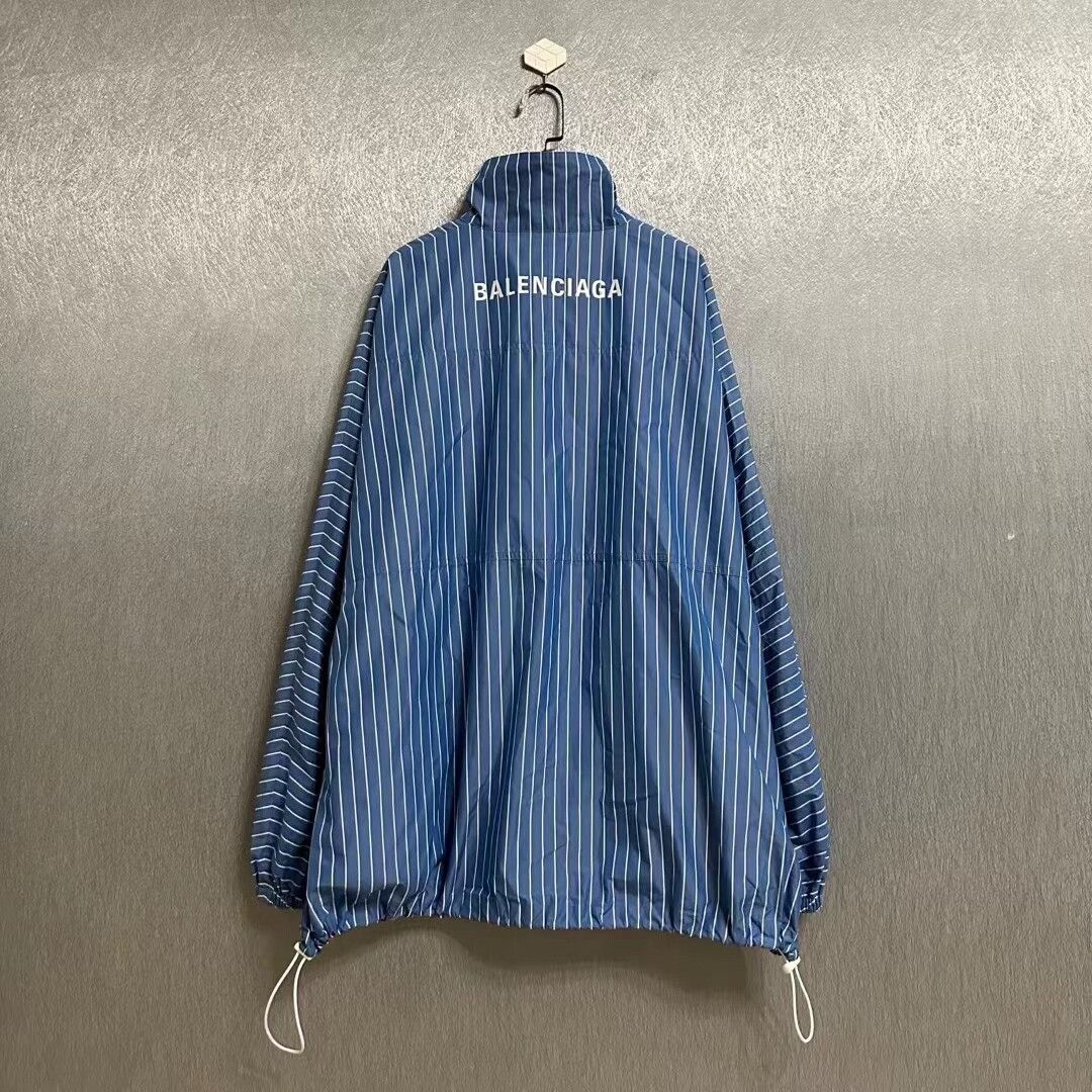 Balenciaga balenciaga striped logo windbreaker jacket Size US M / EU 48-50 / 2 - 2 Thumbnail