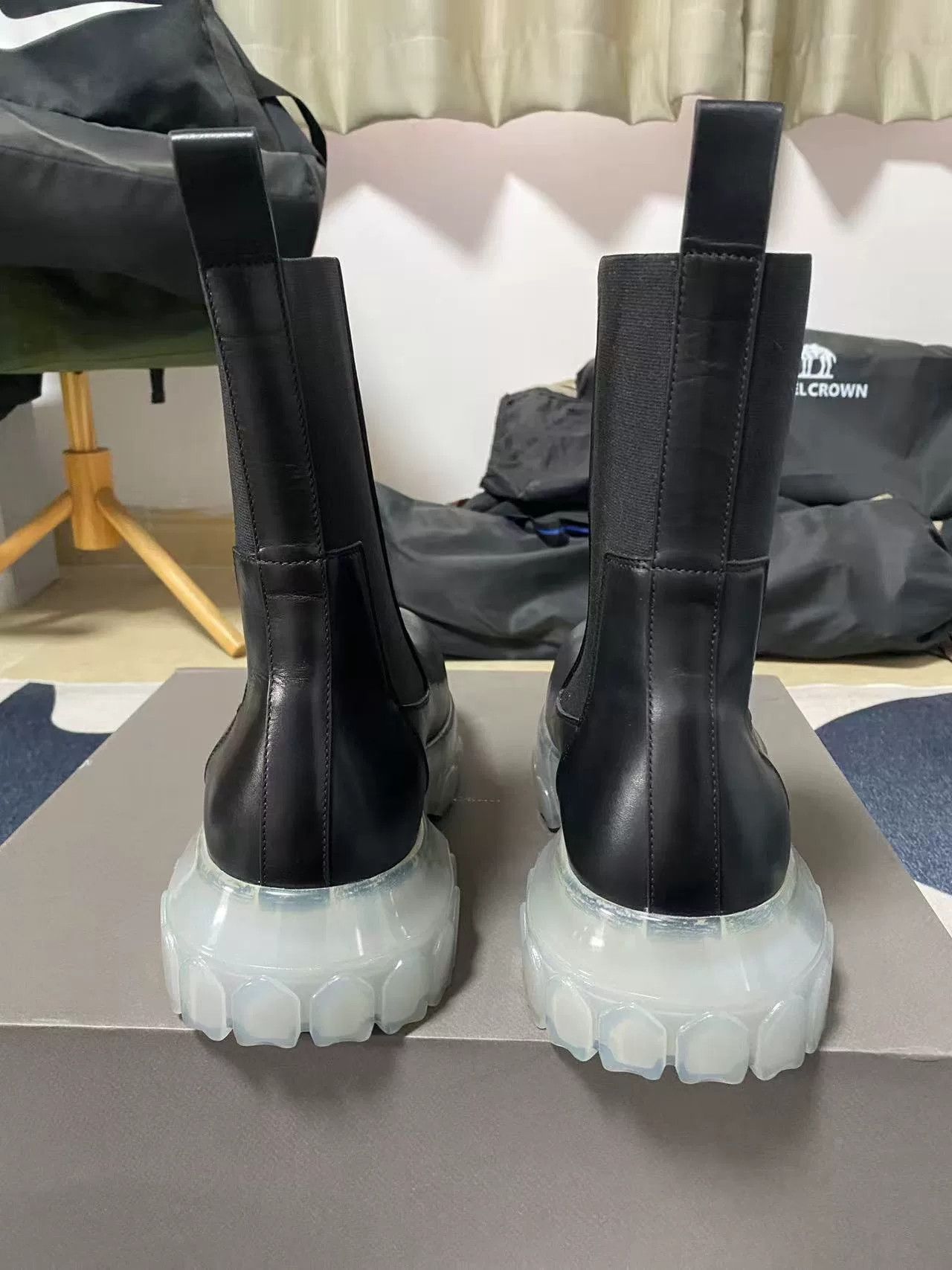 Rick Owens rick owens black octopus bottom chelsea boots Size US 5.5 / EU 38 - 3 Thumbnail