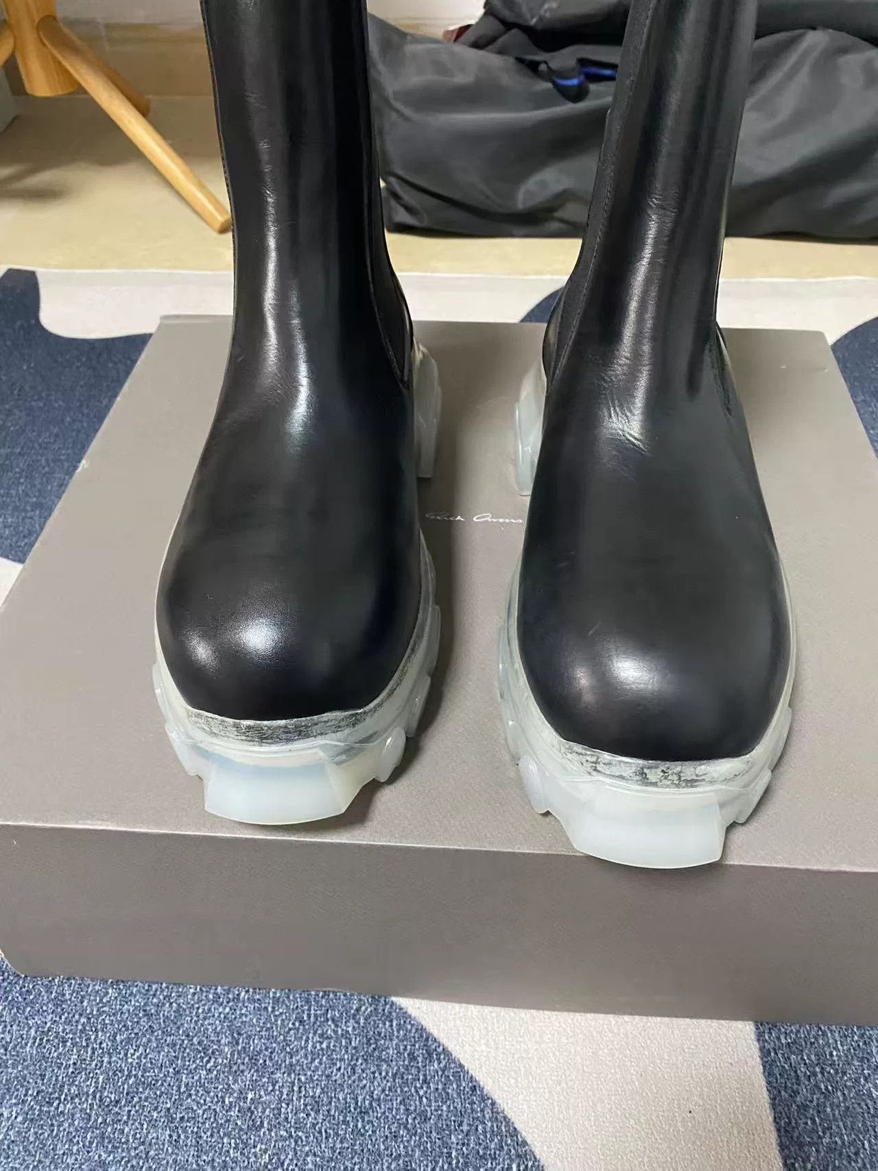 Rick Owens rick owens black octopus bottom chelsea boots Size US 5.5 / EU 38 - 2 Thumbnail