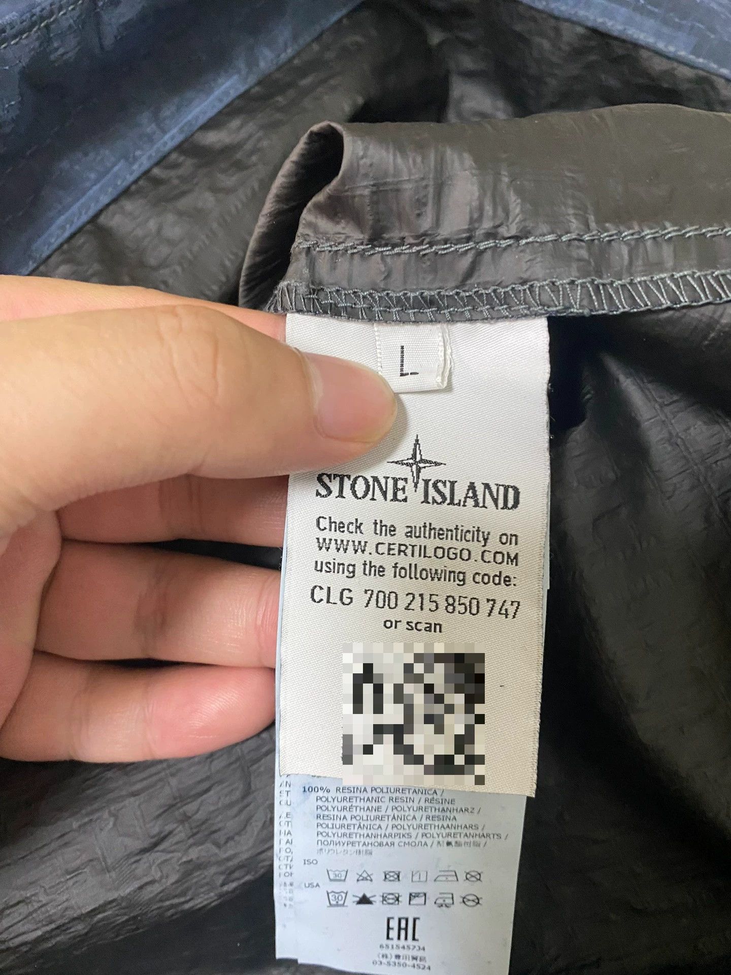 Stone Island stone island metallic nylon shirt with hood Size US L / EU 52-54 / 3 - 4 Thumbnail