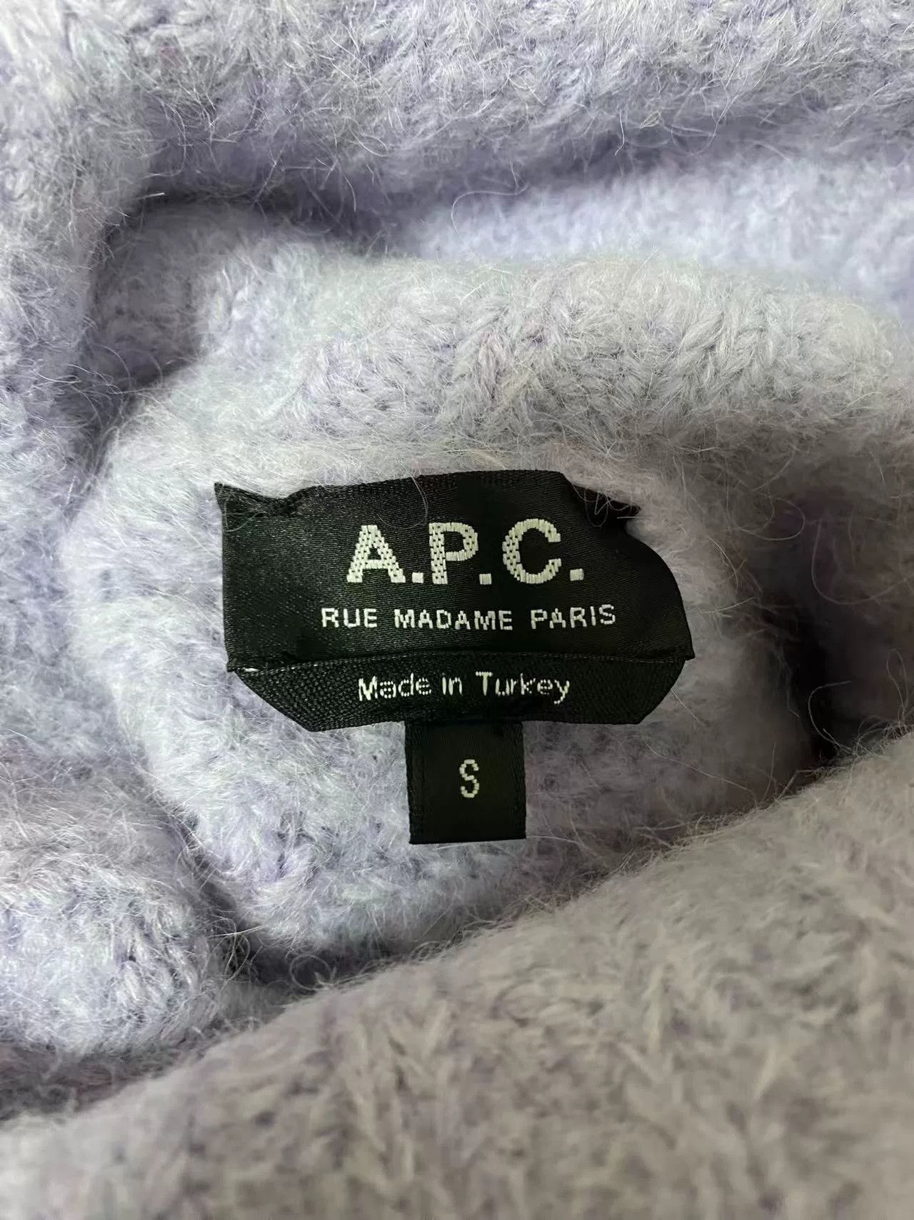 A.P.C. cozy high-neck purple sweater Size S / US 4 / IT 40 - 4 Thumbnail
