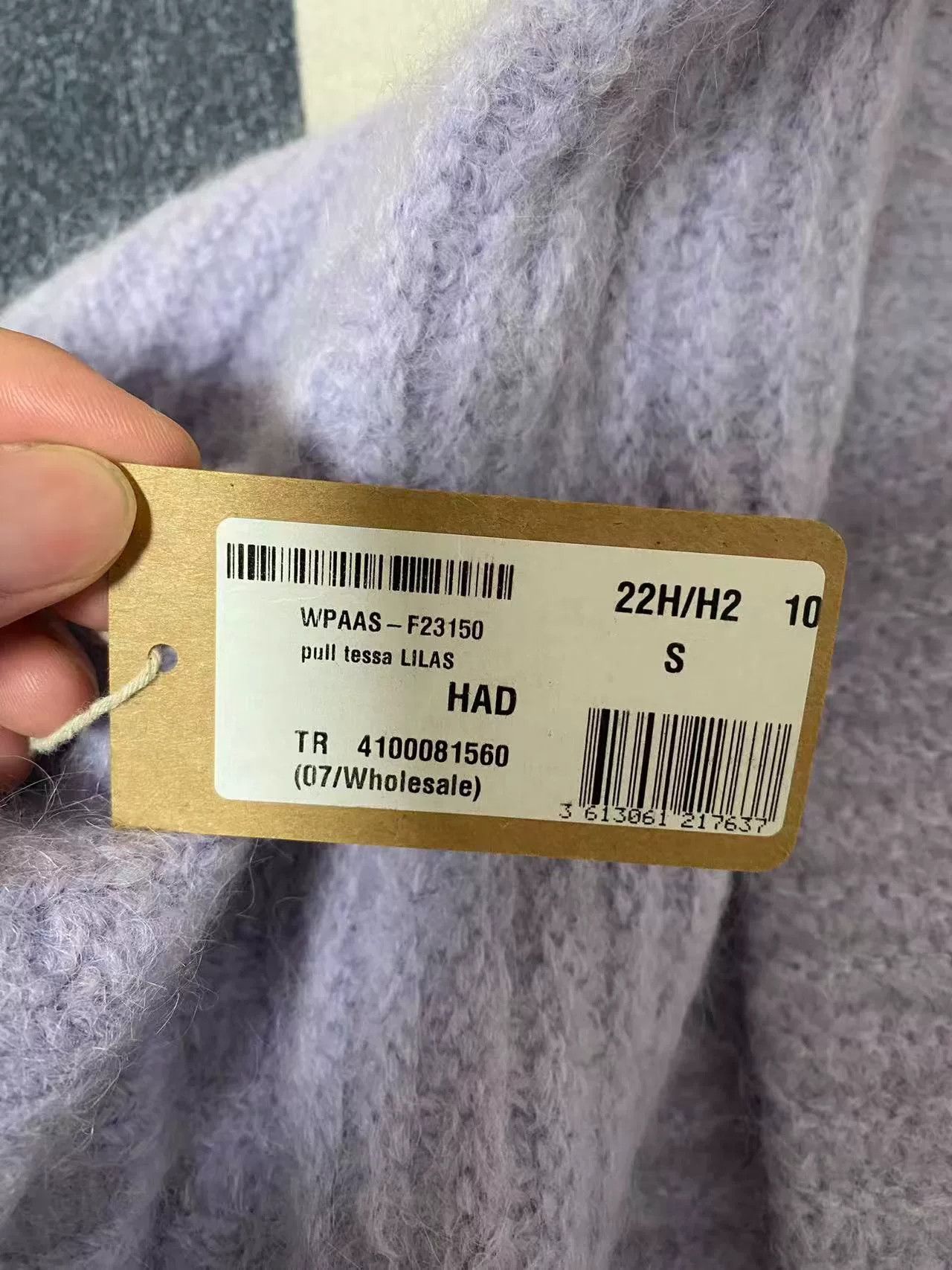 A.P.C. cozy high-neck purple sweater Size S / US 4 / IT 40 - 3 Thumbnail
