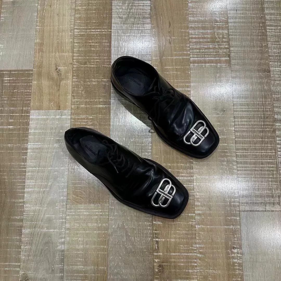 Balenciaga balenciaga lock buckle leather shoes size 41 Size US 10 / EU 43 - 2 Thumbnail
