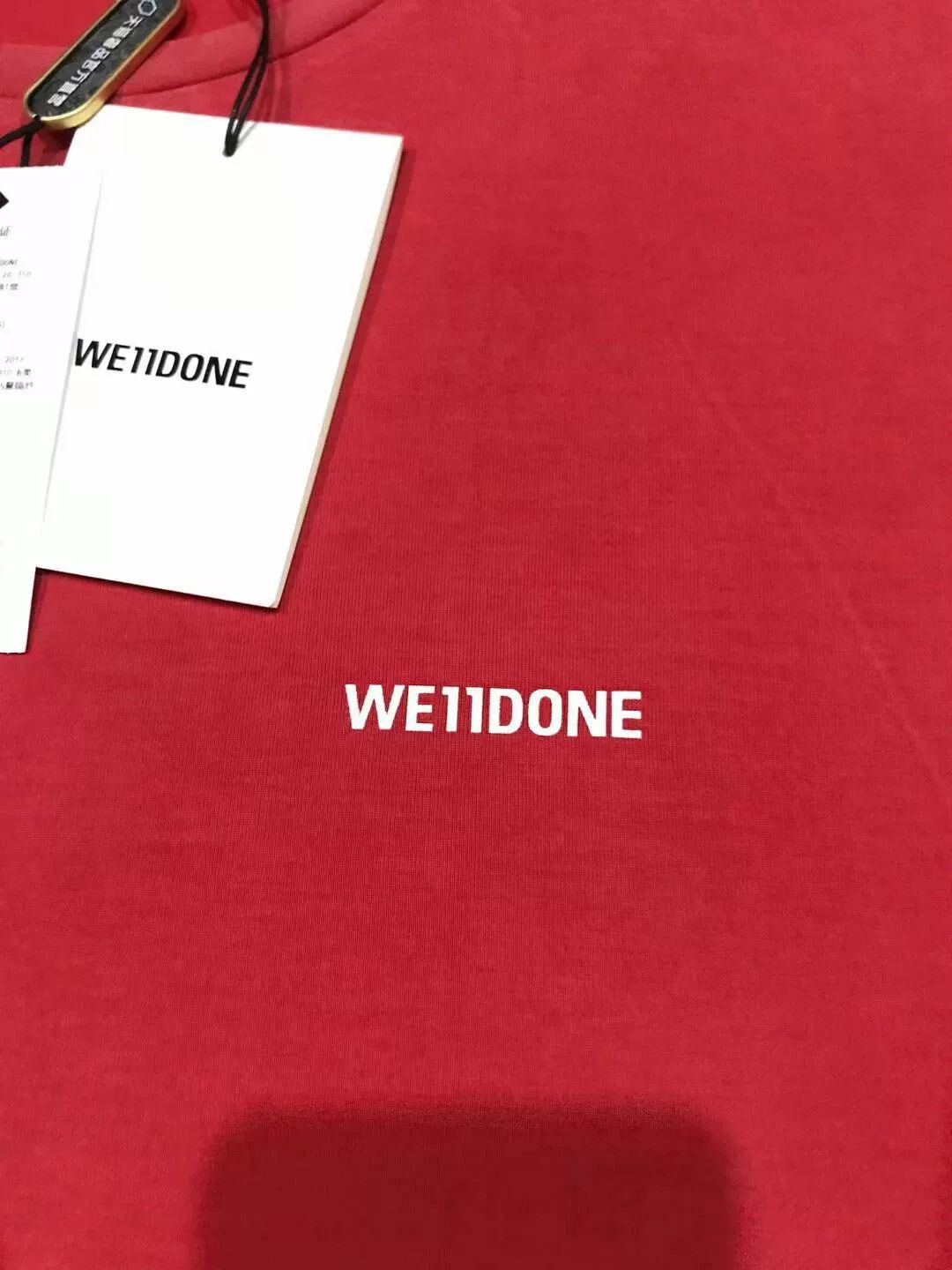 WE11DONE we11done watermelon red short sleeve t-shirt Size ONE SIZE - 5 Thumbnail