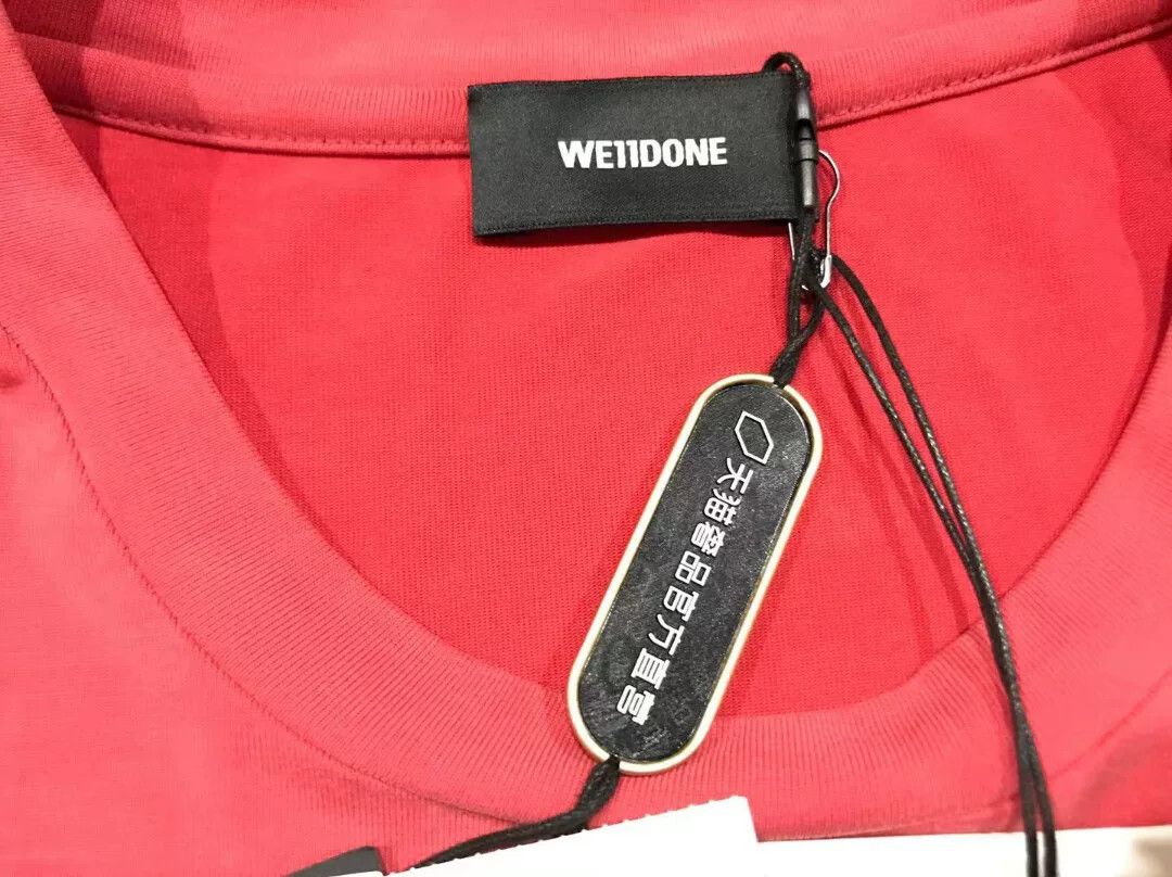 WE11DONE we11done watermelon red short sleeve t-shirt Size ONE SIZE - 3 Thumbnail