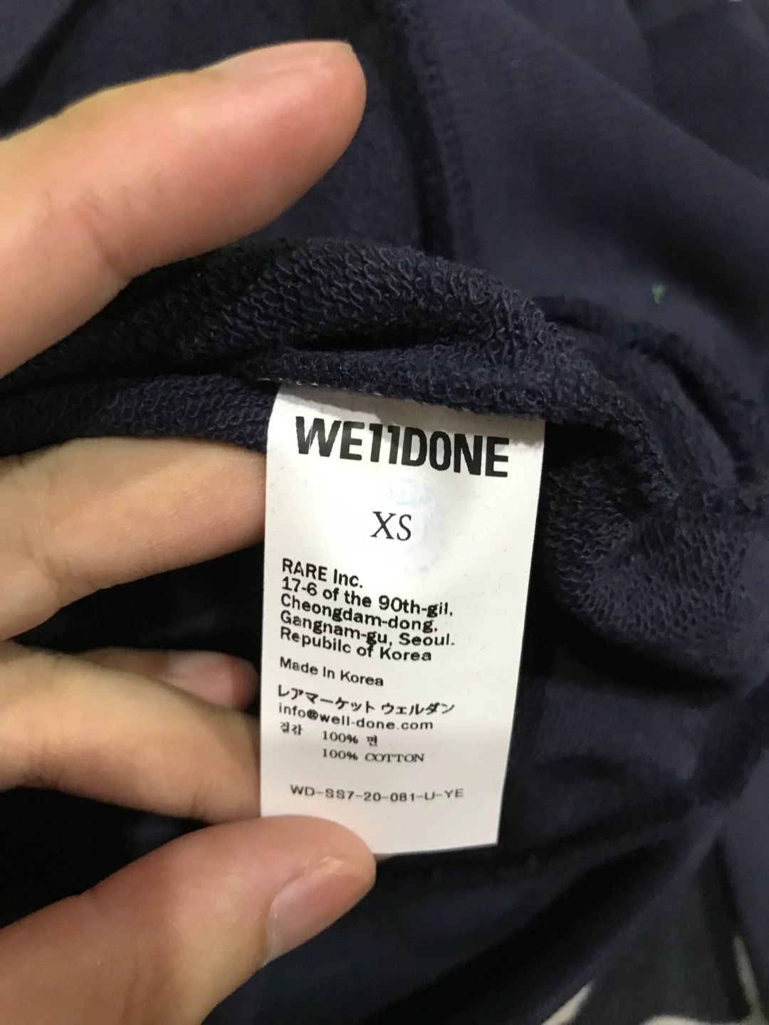 WE11DONE oversized logo hoodie by we11done Size XS / US 0-2 / IT 36-38 - 4 Thumbnail