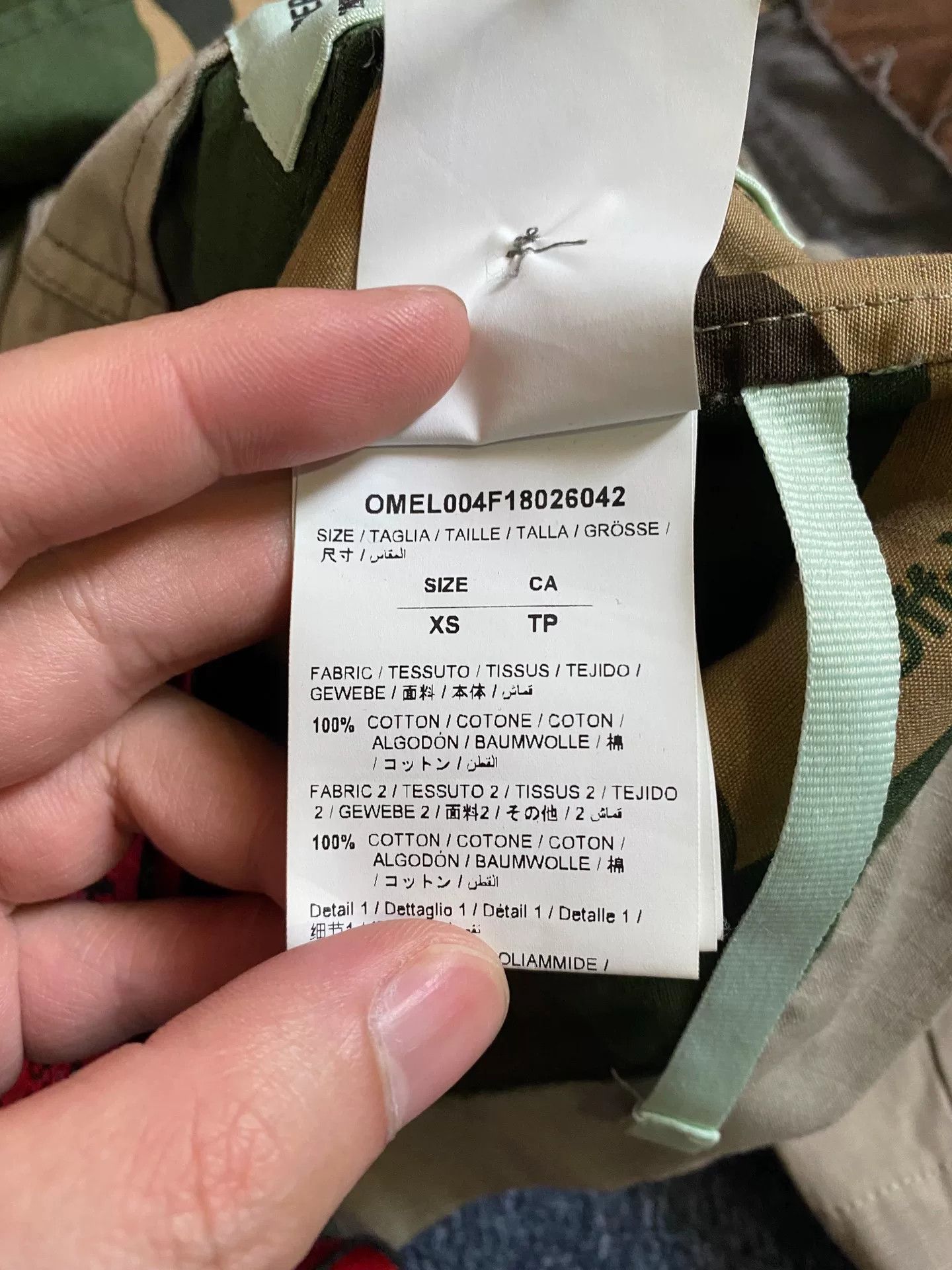 Off-White off white camouflage patchwork jacket Size US XS / EU 42 / 0 - 3 Thumbnail